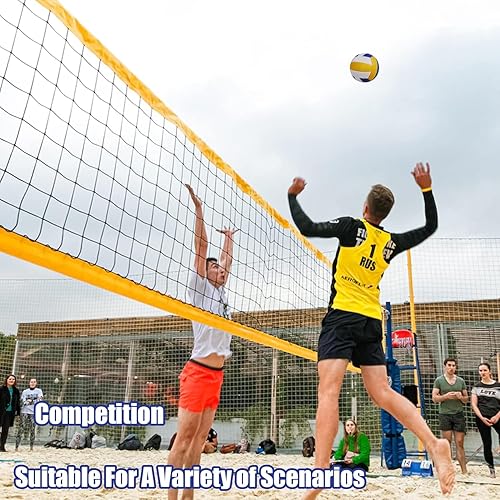 Miniatura 6 de Magicorange Balones de voleibol, 1 paquete de pelotas de voleibol de tamaño oficial 5, piel sintética, para interiores y exteriores, suave al tacto,