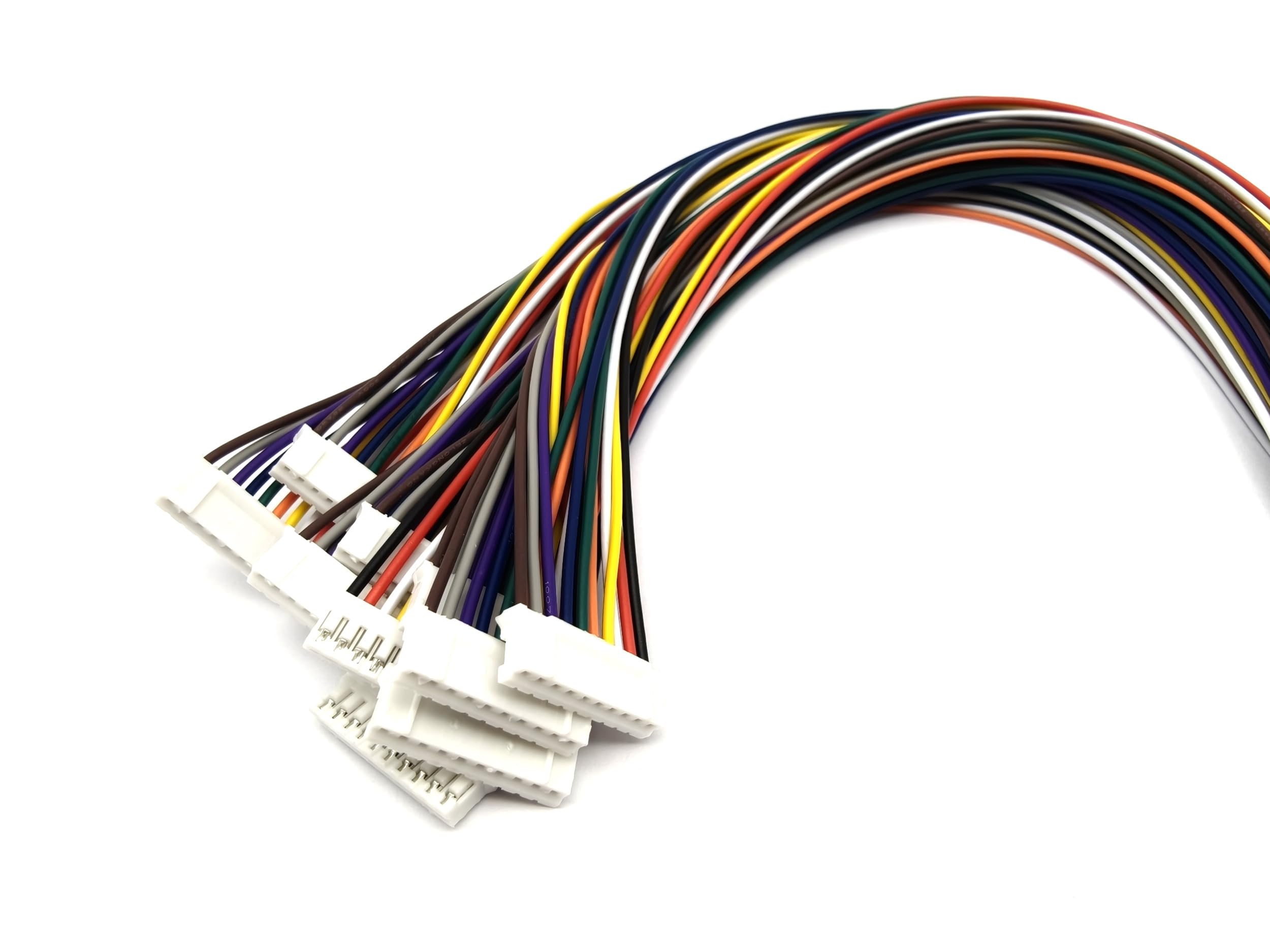 Connettori JST-PH 10 pin 2,0 mm passo femmina maschio con cavi 26 AWG 30 cm
