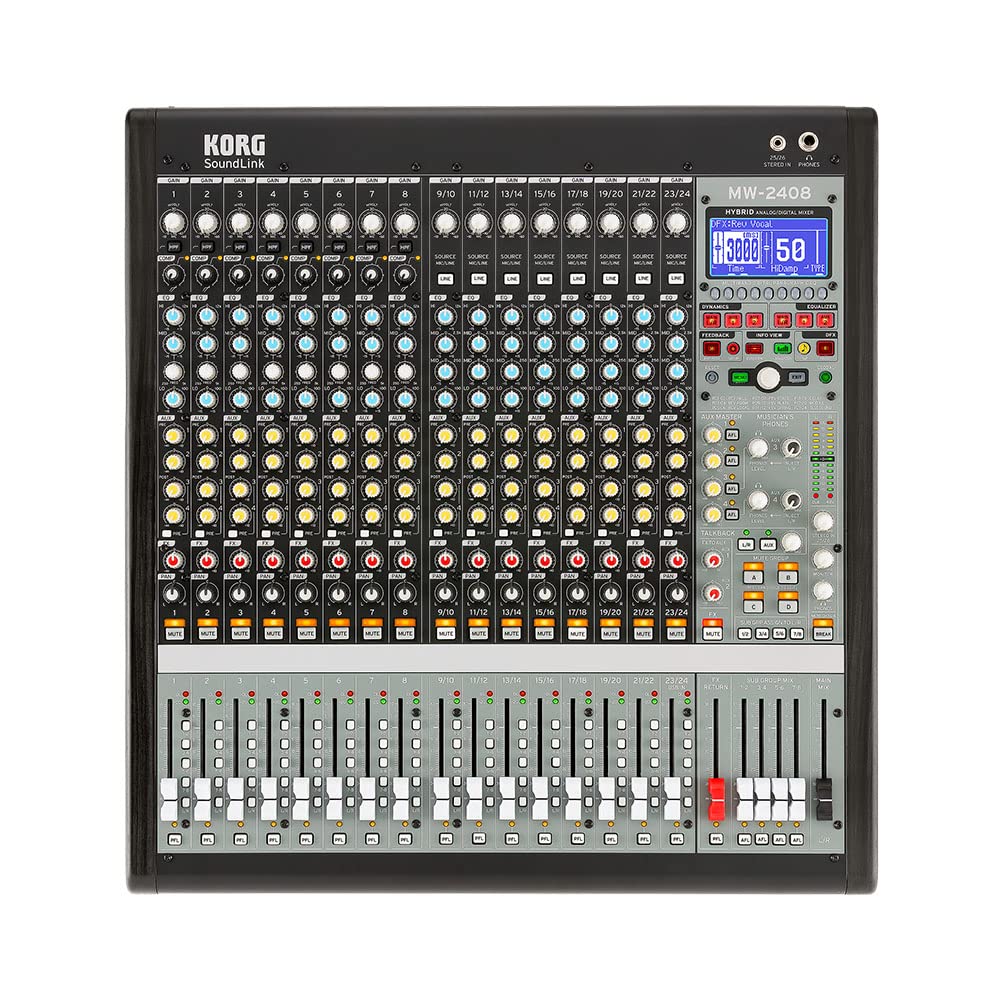 Amazon | KORG ハイブリッドミキサー SoundLink MW-2408 BK デジタル