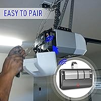 Vista 4 de Control remoto universal para puerta de garaje para LiftMaster/Chamberlain/Craftsman, control remoto de puerta de garaje de repuesto con clip