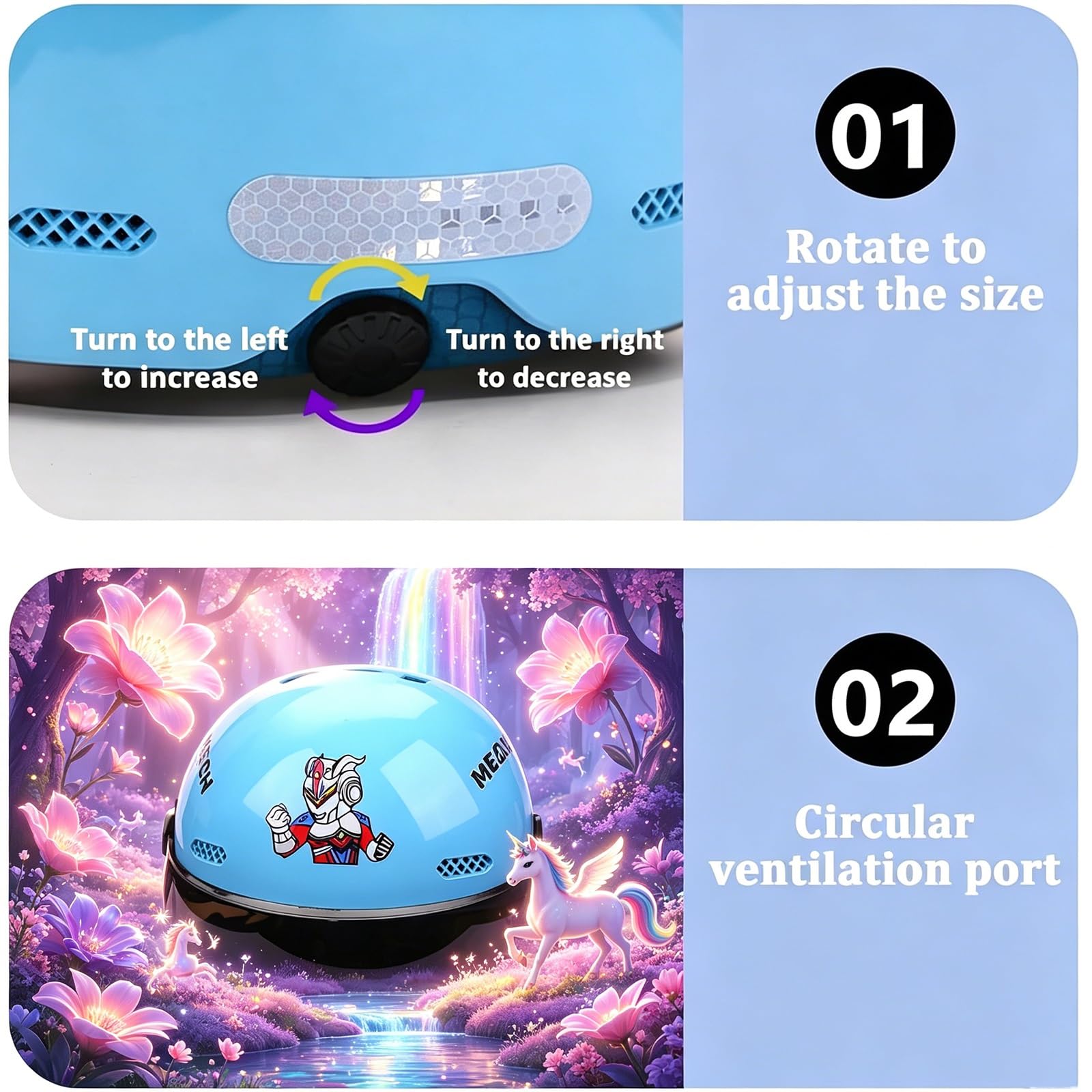Casco Moto Astronauta Bambini Visiera HD, [Aero Stratos] Junior Guardian, Omologato ECE/DOT, [Cervical-Zero] Regalo Ragazzi Ragazze 3-12 Anni