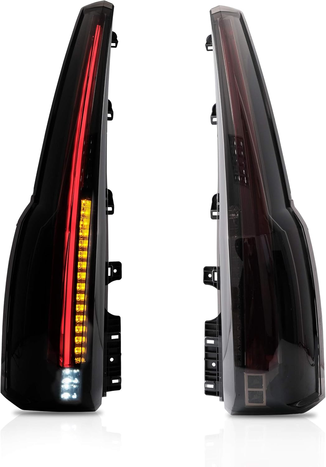 VLAND Tail lights Assembly Fit for 2015-2020 GMC Yukon, Rear Lamp with DRL, Back light w/Fog Lights & Turn Signal, Plug-and-play, Smoked