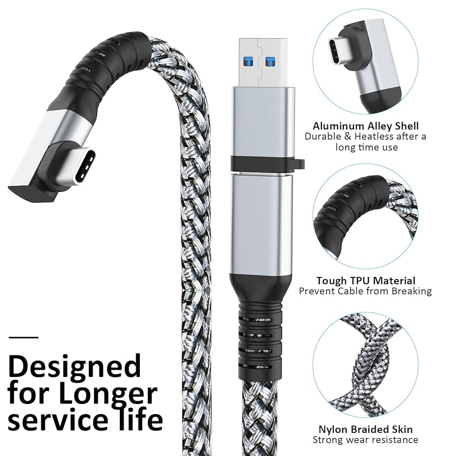  Quest 3 512GB VRヘッドセット+ リンクケーブル。 Amazon.co.jp: Syntech リンクケーブル 16フィート Meta/Oculus