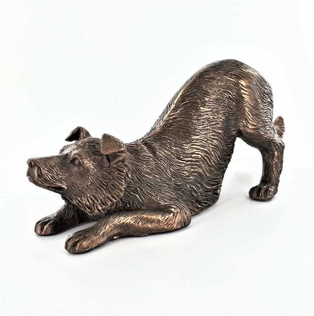 Beauchamp Bronze Border Collie Dog Figure Cold Cast Bronze