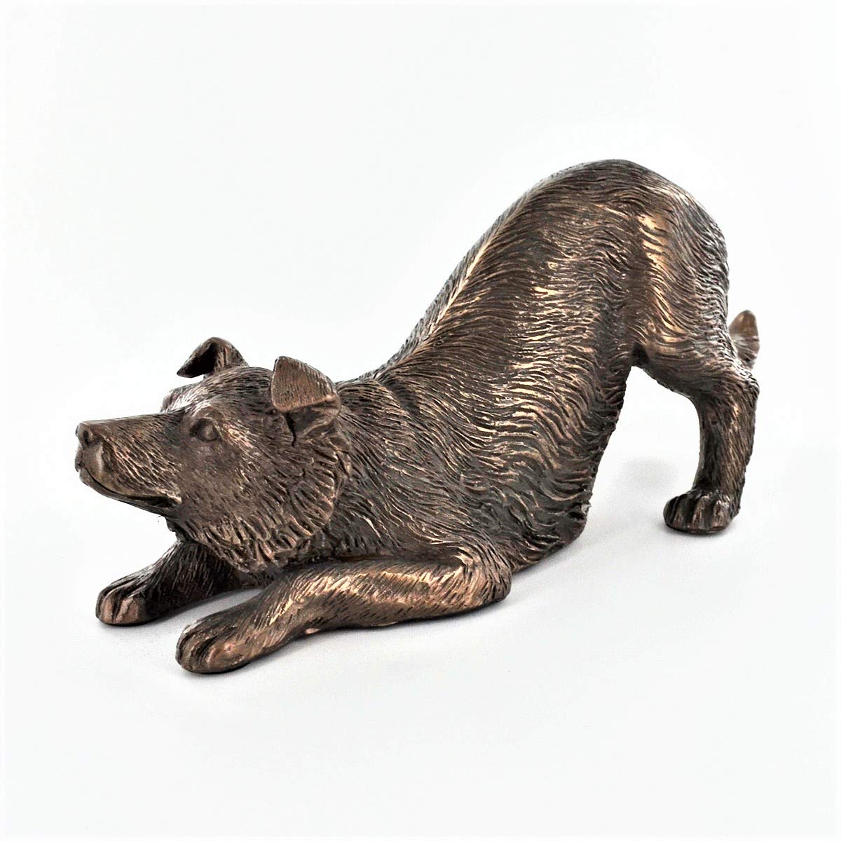 Beauchamp Bronze Bronze Beauchamp Border Collie Dog Figure Cold Cast