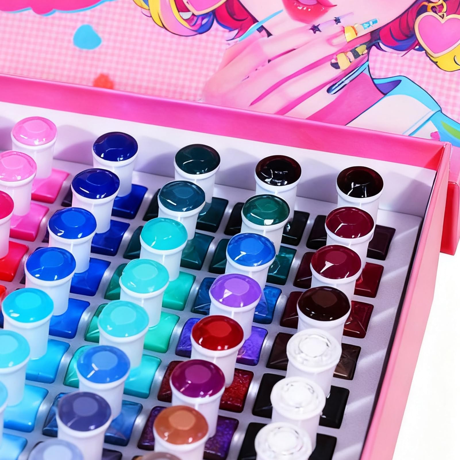 Gel-Nagellack-Set 60 Farben Schnelltrocknend Langanhaltend Handpflege | Gel-Nagellack-Farben für Zuhause Salon Maniküre Spa Pflege Reisen Hochzeit Party Feiertag Festival Sommerurlaub