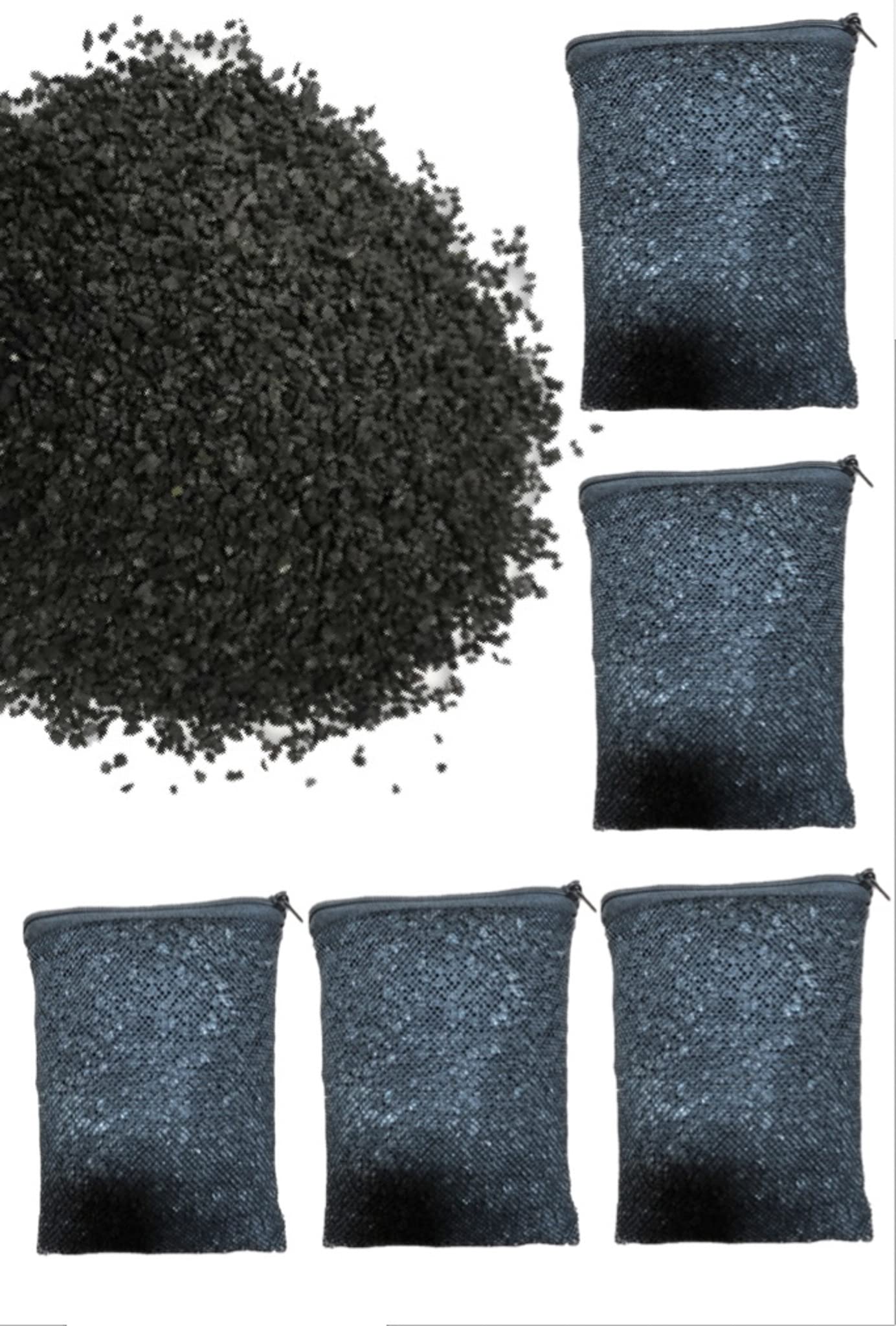 Wave Point 10 lbs Premium Activated Carbon Charcoal Granulated in 10 Filter Media Bags for Aquarium Fish Koi Pond Canister Filter Reef Filter *Good for Eliminating Cat Litter Smell and Air Filter