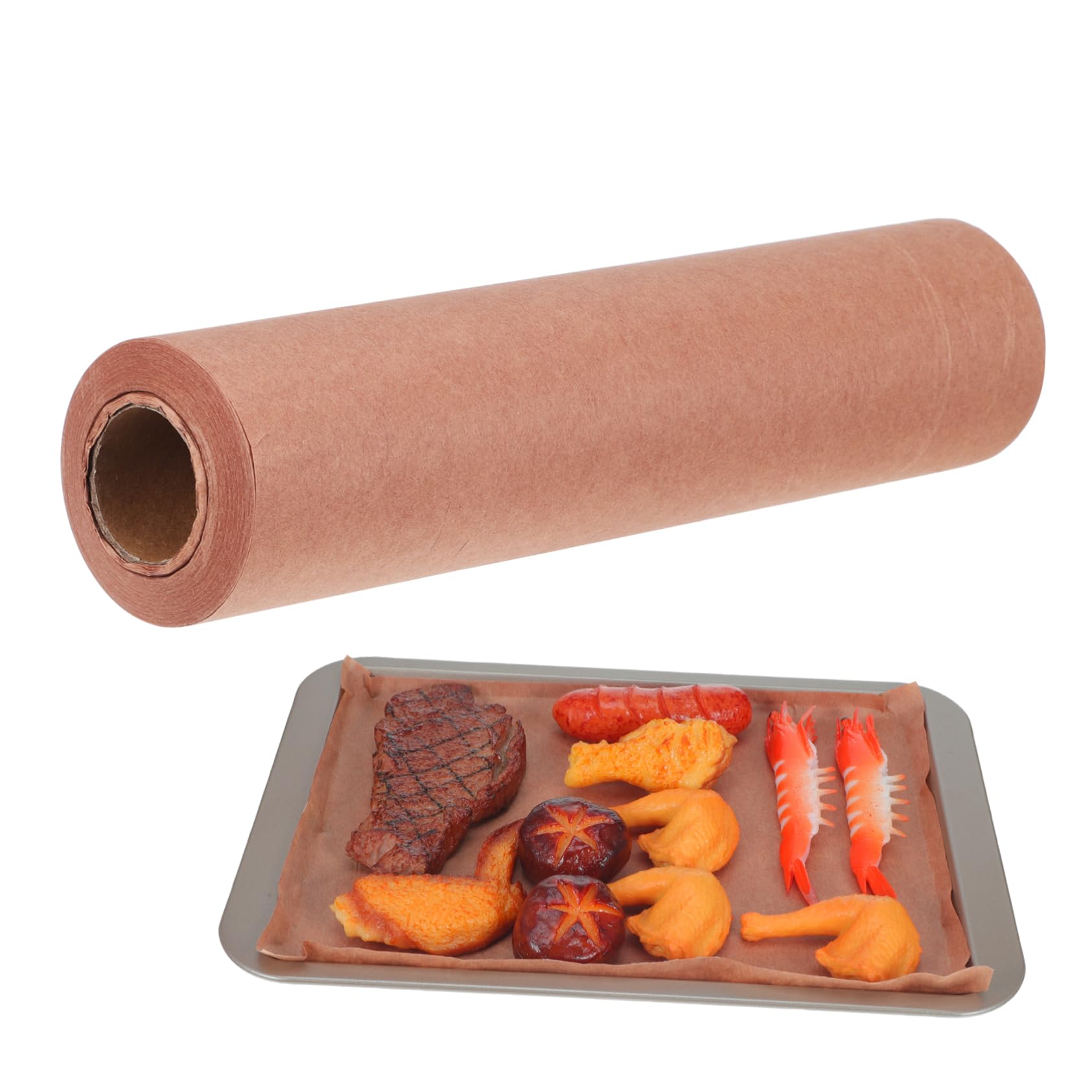 Carta da Macellaio in Carta Kraft 66g, Resistente All’acqua, Uso Versatile per Barbecue All’aperto e Rivestimento Vassoi