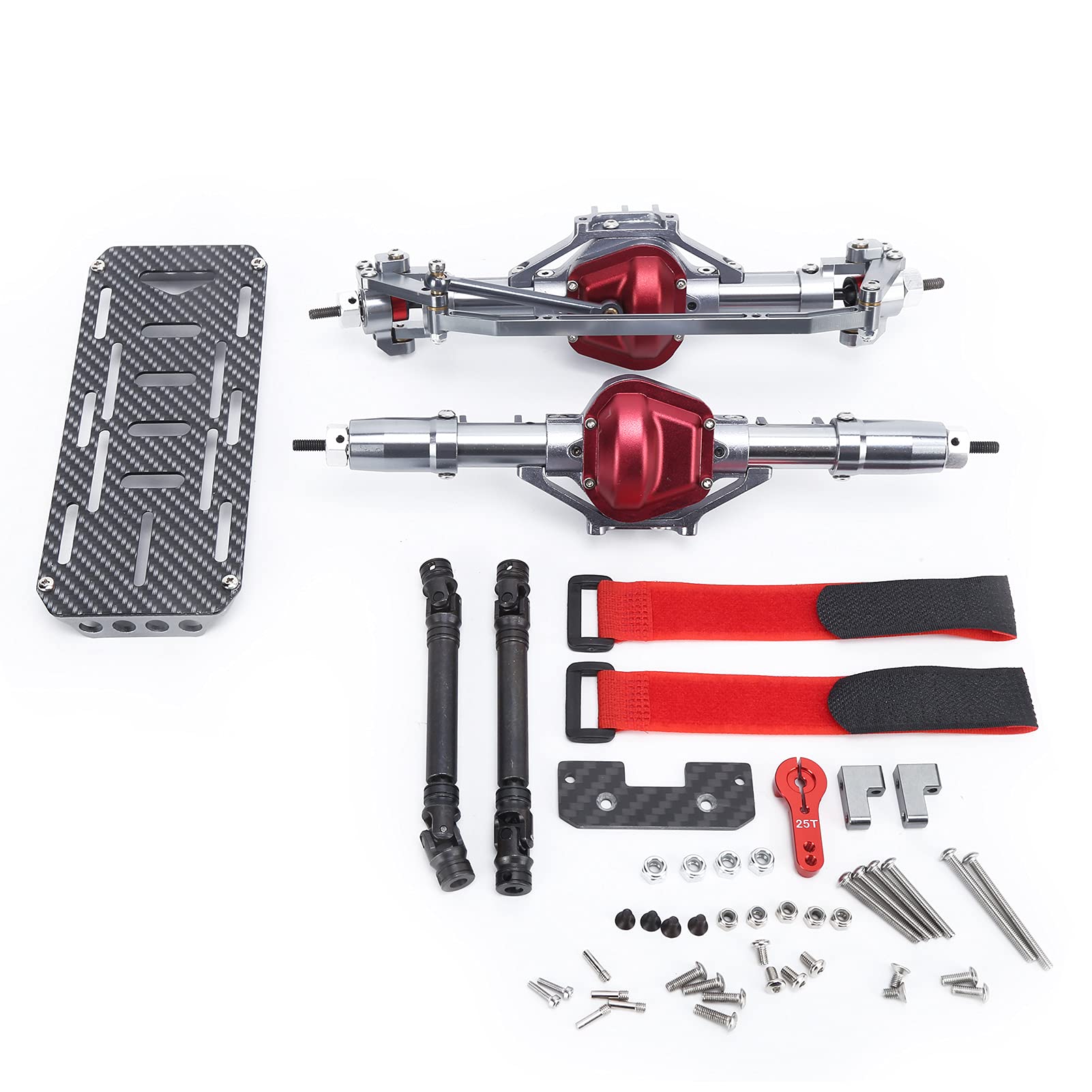 Changor Części do Zdalnego Sterowania Trwałe Akcesoria ze Stopu Aluminium z Wałem Napędowym do Samochodów SCX10 90046 SCX10 90047 1/10 RC