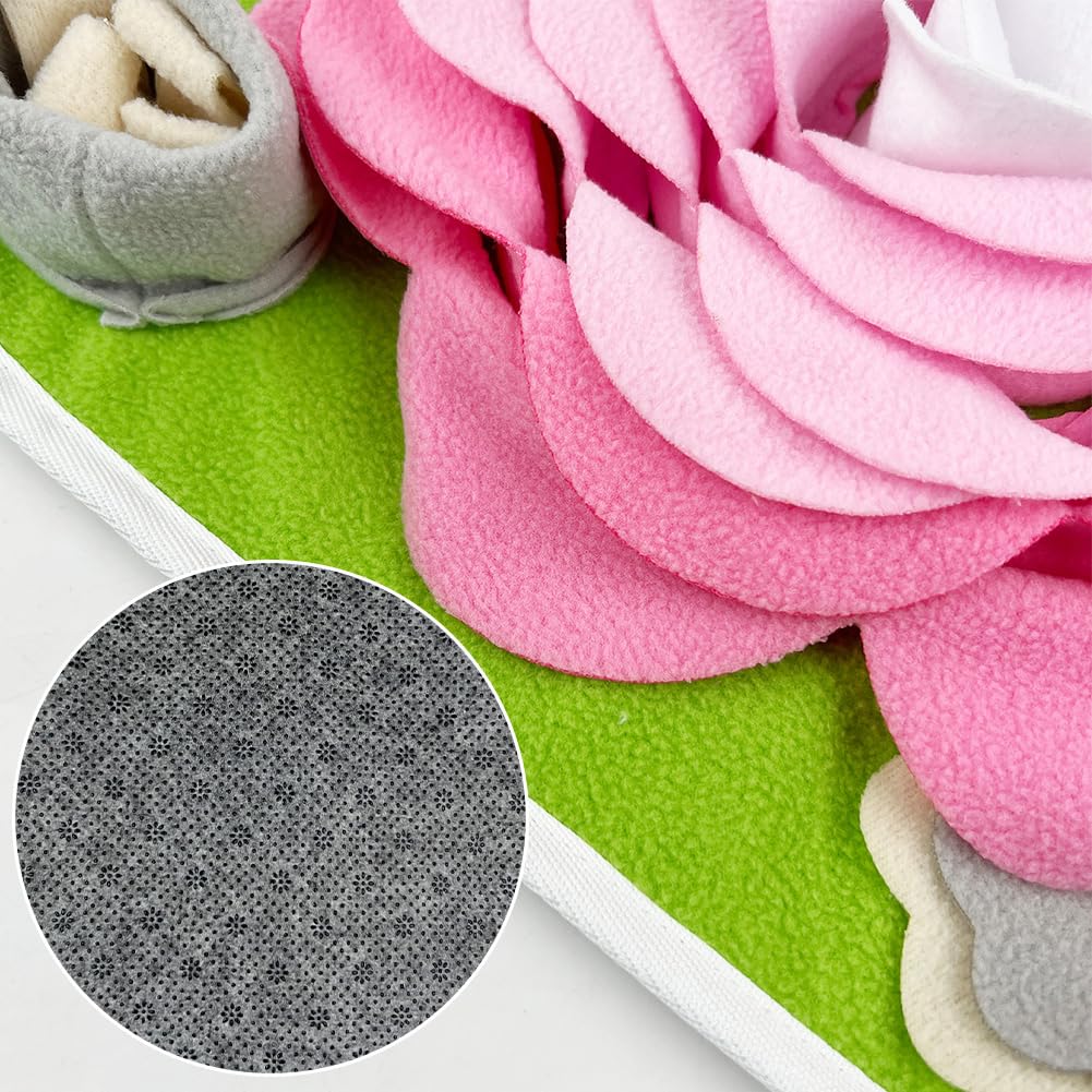 PLUSHCEWT Snuffle Mat for Dogs Snuffle Mat for Puppies Dog Snuffle Mat Rabbit Foraging Mat Interactive Feeding Mats for Medium Small Dogs Small Animals for Boredom Mental Stress Relief (B - Image 4