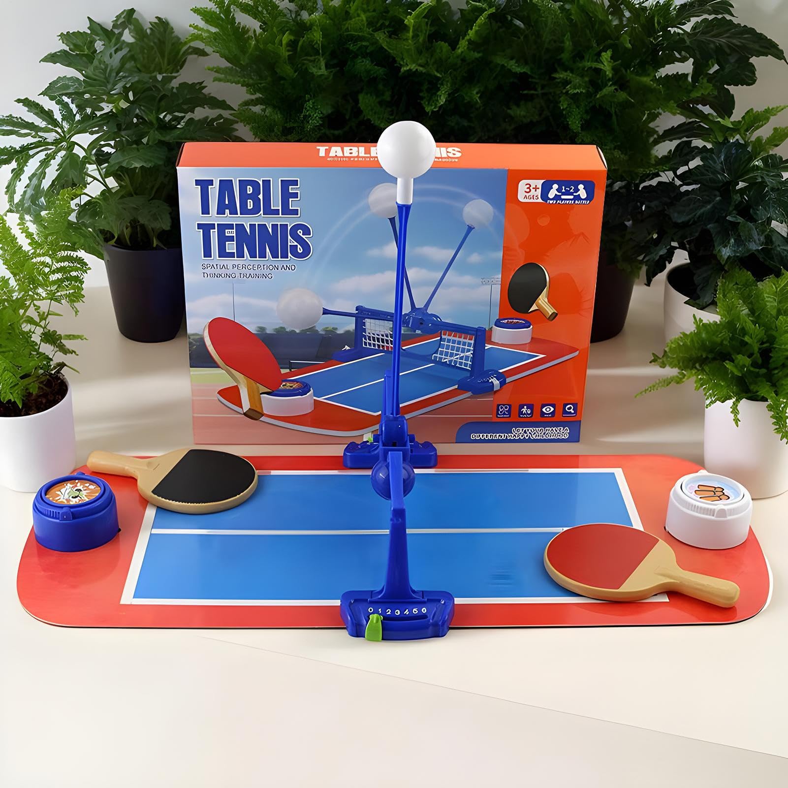 Set da Pong Portatile Set Racchette Portatile | Interattivo Genitori e Bambini per Sviluppare Abilità Motorie e Libero in Casa e in Viaggio