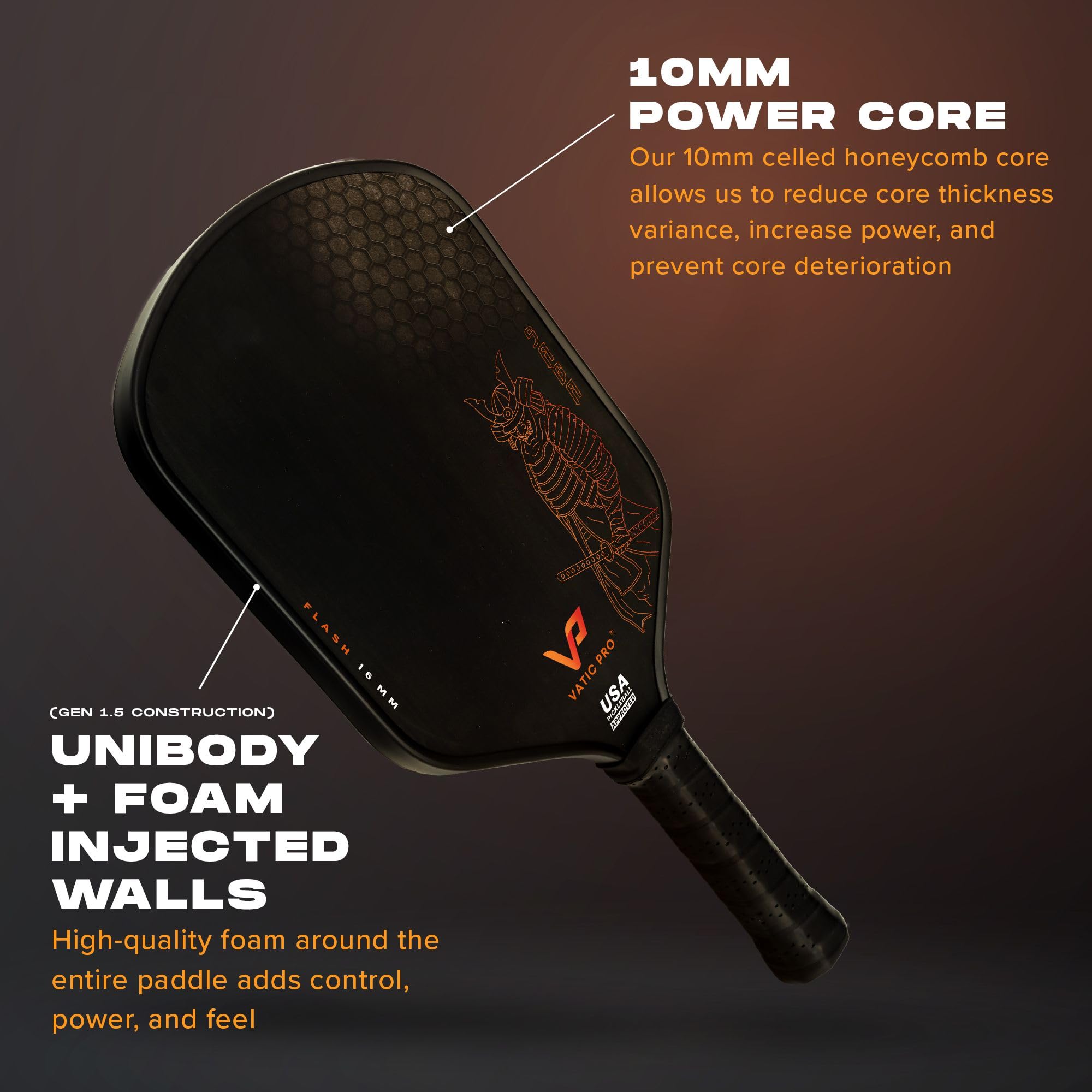 Vatic Pro SAGA BLOOM 14mm（ピックルボール パドル） Vatic Pro SAGA BLOOM 14mm（ピックルボール パドル） - メルカリ