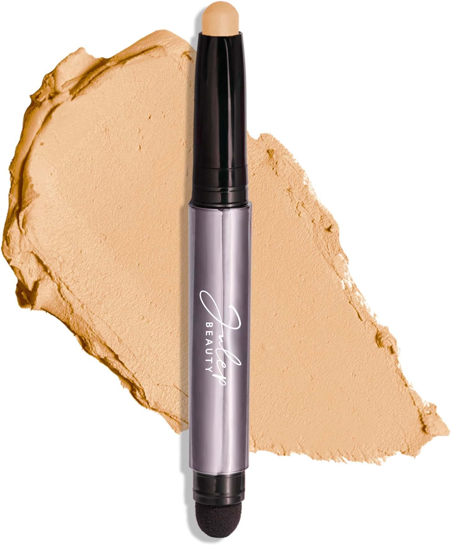 Eyeshadow 101 Cream-to-Powder Waterproof Shadow Stick – Vanilla Matte – Long-Lasting, Crease-Proof, Light-Beige Matte Cream Eyeshadow with Built-in Smudger
