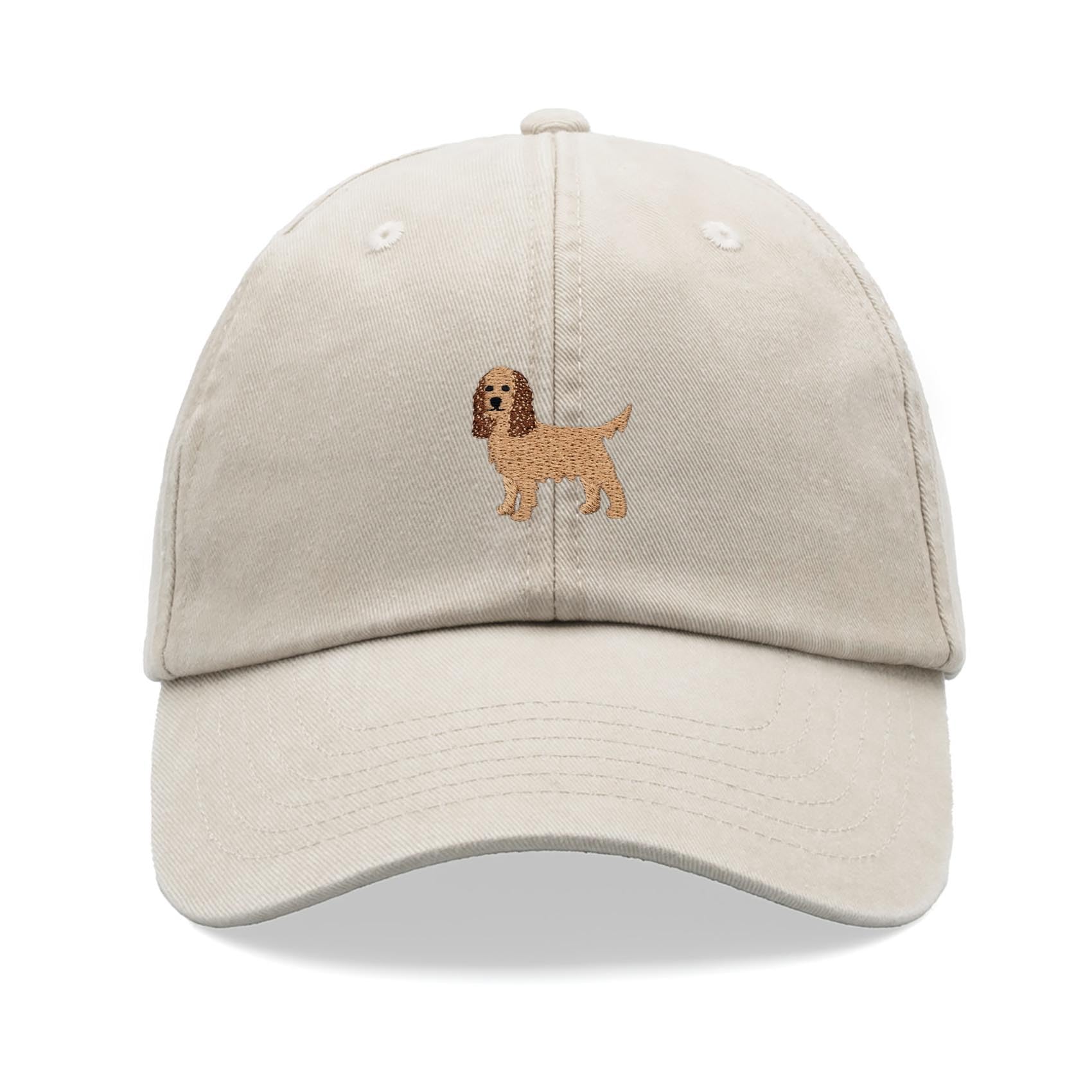 Cap Base Unisex Stone Spaniel Dog Baseball Cap Vintage Washed Dad Hat Adjustable