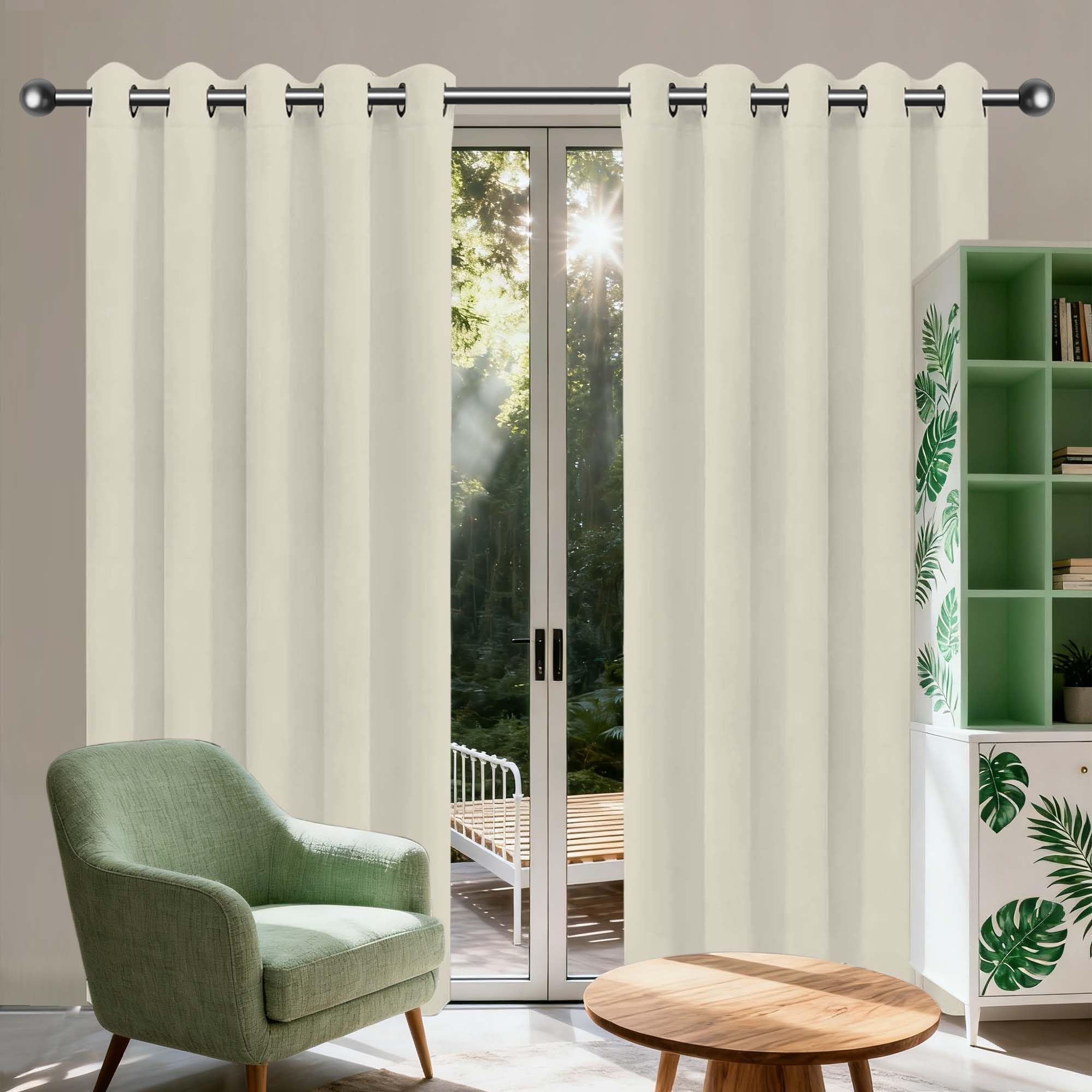 Rideaux occultants thermiques 310 x 300 cm isolant anti-froid chaleur opaque salon chambre
