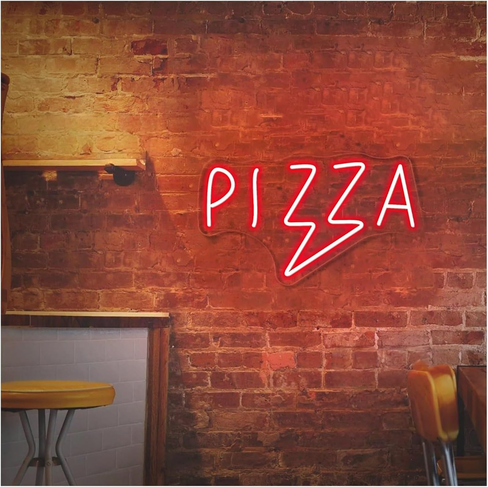Zynther Neon lamp Illuminated Sign for Restaurant for Pizza Wall Decoration for Bar Store 40cm(1)