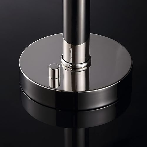 Miniatura 5 de SAFAVIEH Couture Lighting Collection Harvey - Lámpara de mesa moderna con cúpula metálica de níquel de 26 pulgadas para dormitorio, sala de estar,