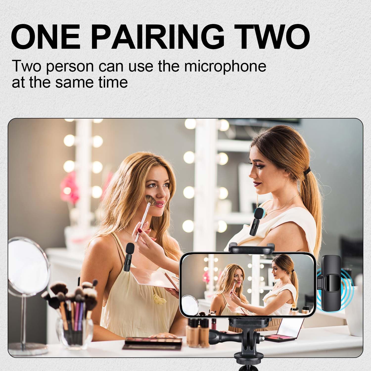 Sepgirlcy Wireless Lavalier Microphone for iPhone, iPad, Android Phone - Image 4
