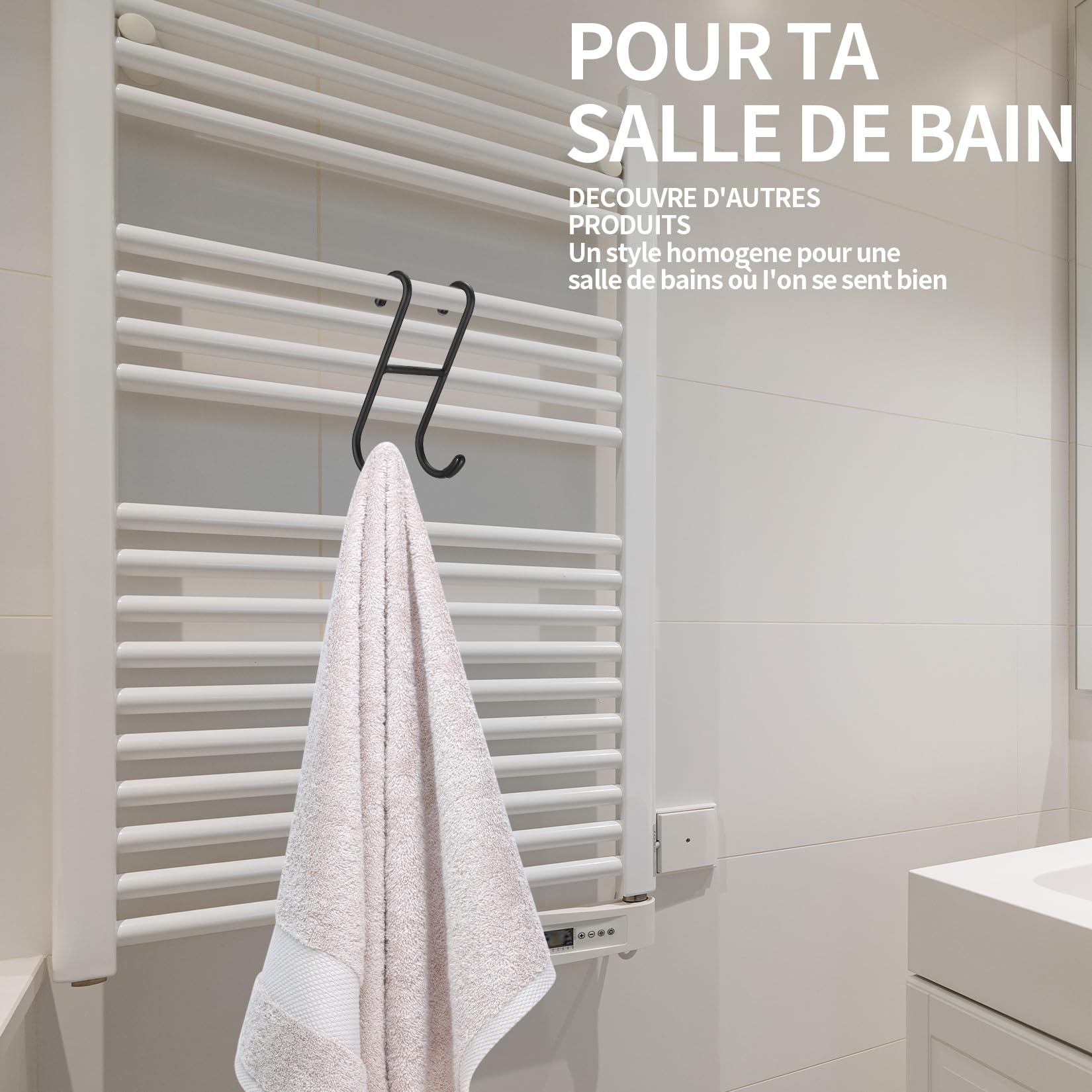4 Piezas Gancho para Mampara de Ducha, Colgador Toallas Baño, Ganchos para Puerta de Ducha Toalla Baño, Colgador Puerta Acero Inox, Gancho de Ducha sin Taladrar para Puerta de Vidrio