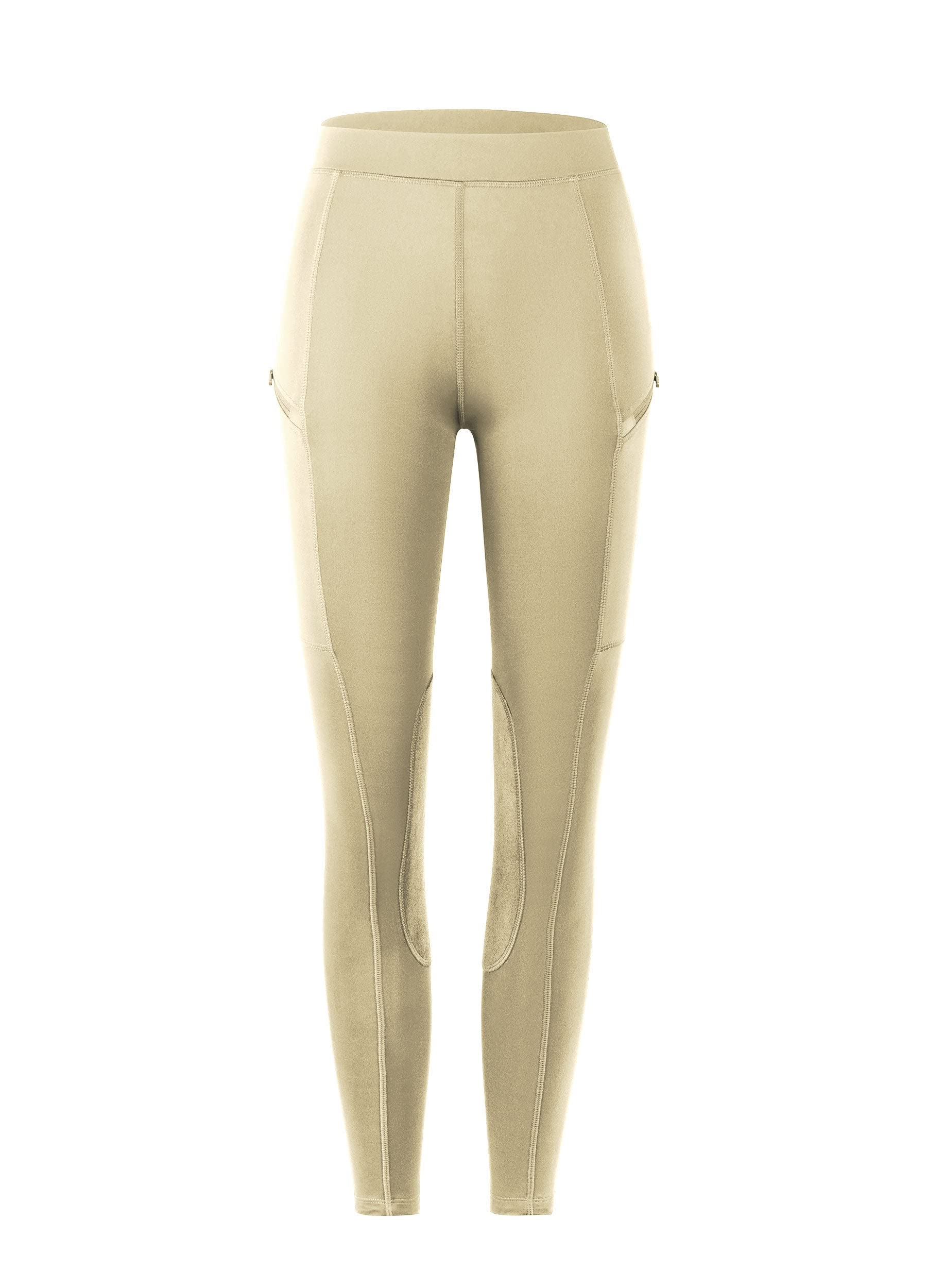 WILLIT Pantalon d'équitation pour enfant - Pantalon d'équitation pour fille - Pantalon d'équitation élastique - Poches zippées