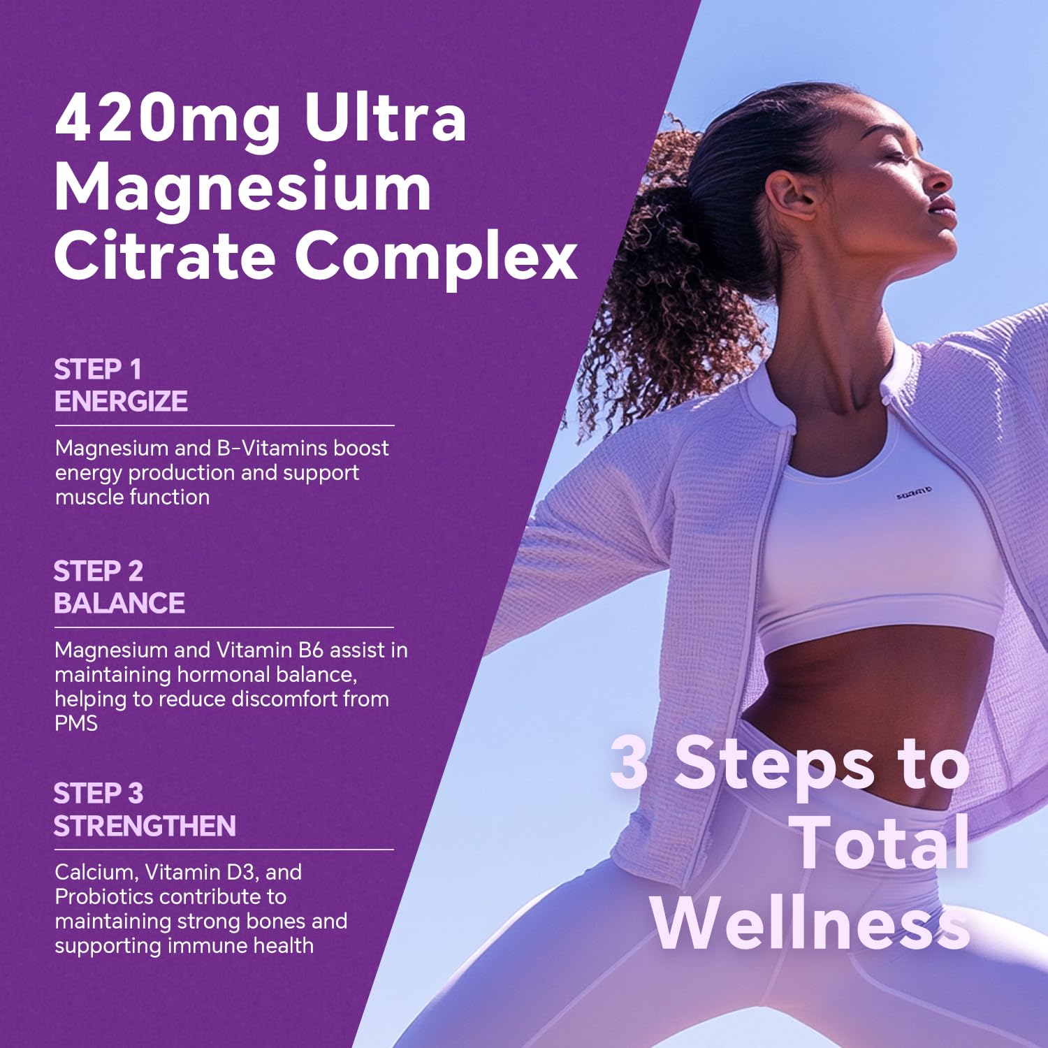 VEETAGYO Magnesium Citrate Gummies 420mg for Adult 60Cts — Amazon image 6