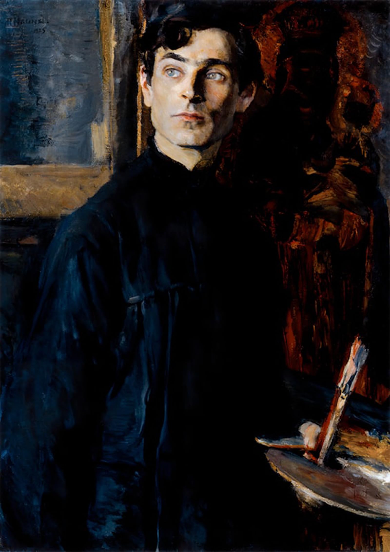 POSTERIIk Vintage Classic Picture Landscape Artwork Portrait of Pavel Korin by Mikhail Nesterov Portrait Canvas Painting for Office Home Decor 60x90cm