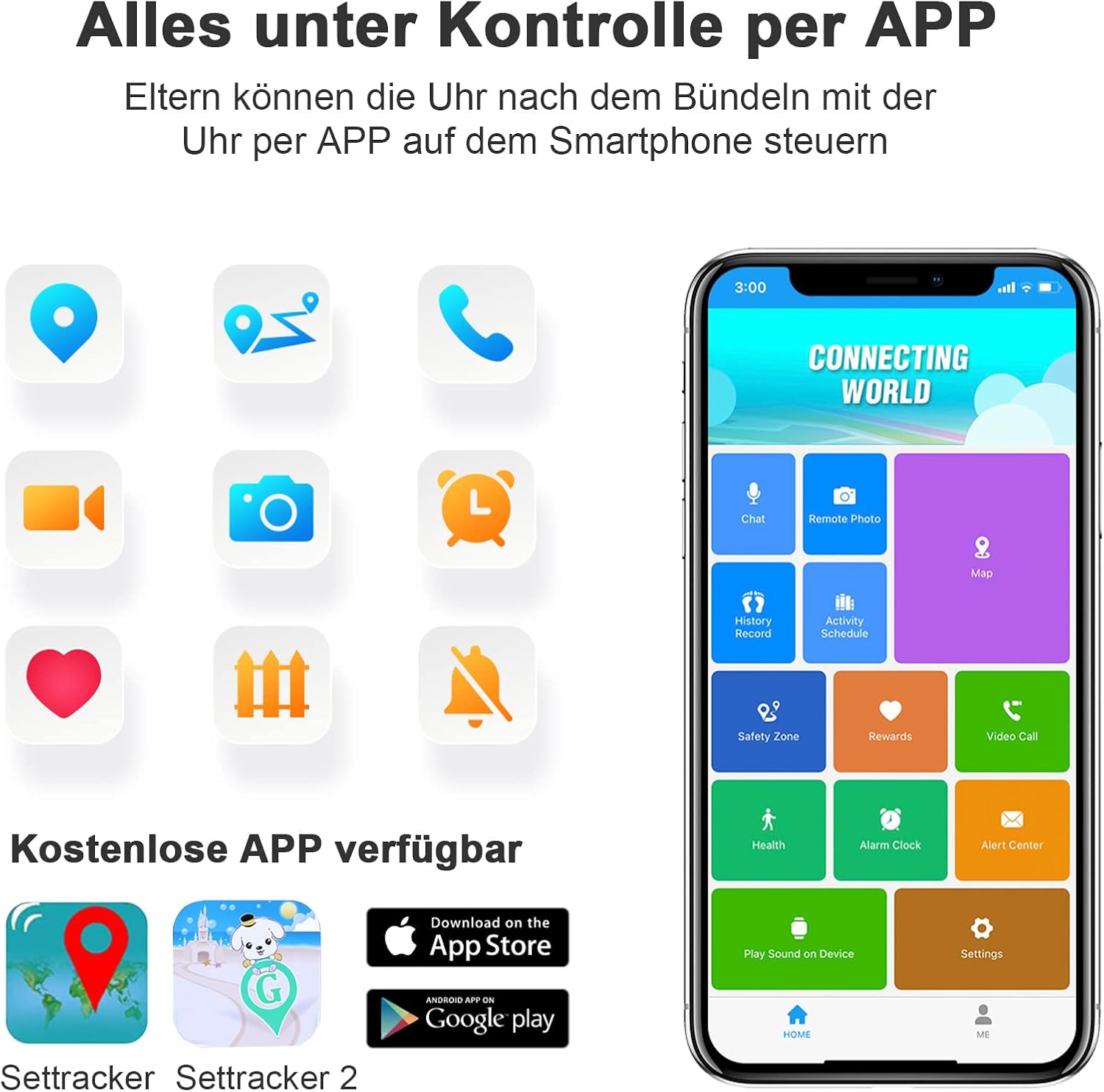 PTHTECHUS 4g Bluetooth Orologio Smartwatch Bambini, GPS Locator Orologio Intelligente Telefono con Musica Video Chiamata SOS Chat Vocale Camera Anti-lost bambino Bracciale Regalo Compleanno PTHTECHUS 4g Bluetooth Orologio Smartwatch Bambini, GPS Locator Orologio Intelligente Telefono con Musica Video Chiamata SOS Chat Vocale Camera Anti-lost bambino Bracciale Regalo Compleanno