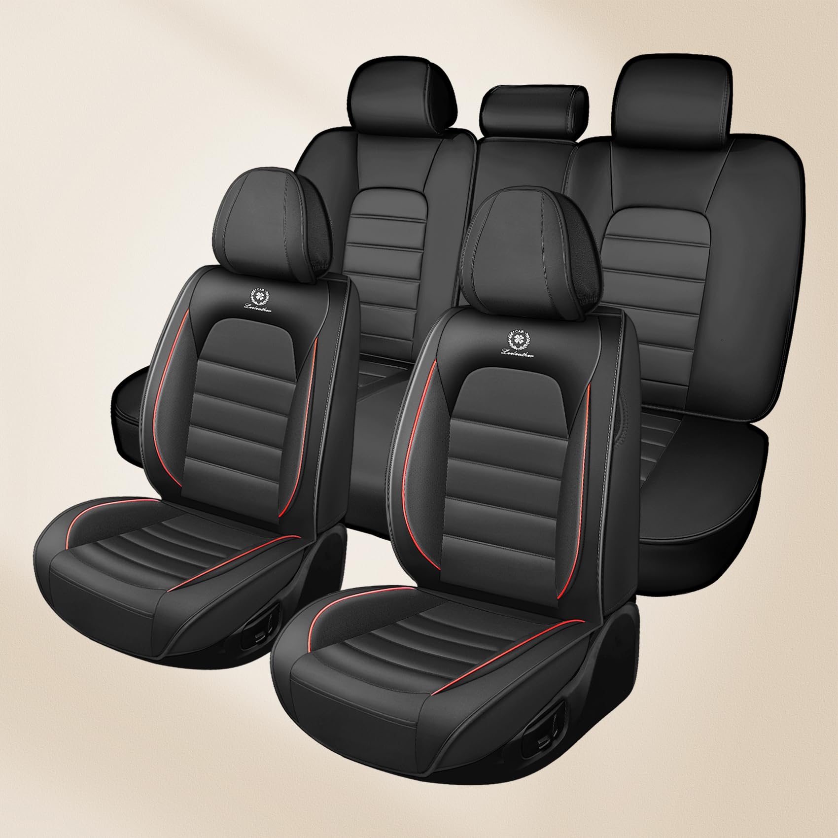 Car Seat Cover Fit for Ford Escape 2005-2024 Waterproof Seat Covers Nappa Faux Leather Breathable and Comfortable Car — view 9