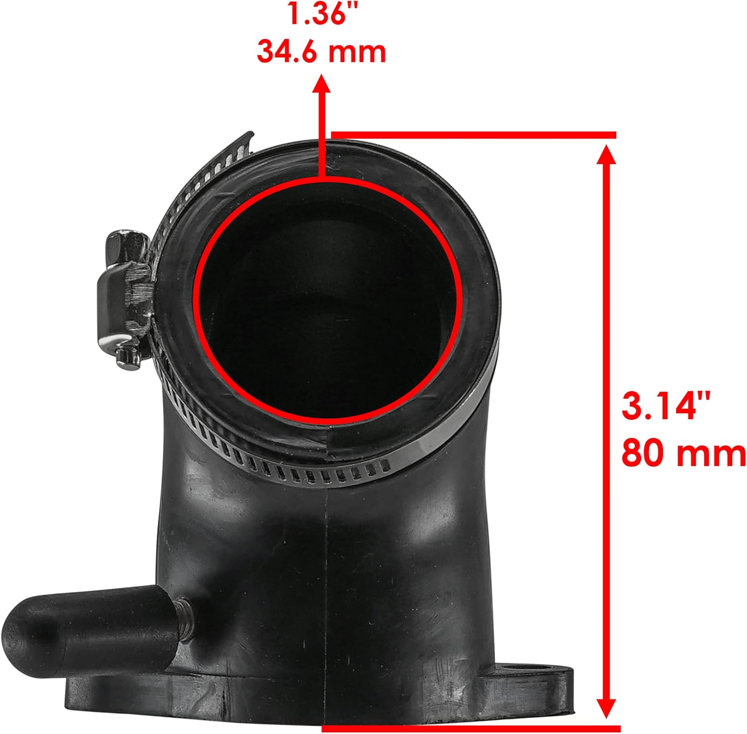 Caltric Front Rear Carburetor Boot Holder Compatible with Kawasaki Prairie 700 Kvf700 A B D 2004 2005 2006