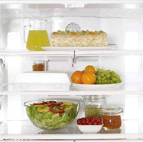 Miniatura 2 de Hemoton Plato de mantequilla de plástico, contenedor de tocino, caja de almacenamiento de carne transparente, contenedores de almacenamiento de