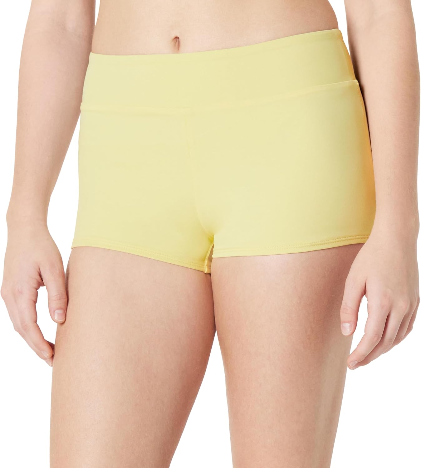 Amazon Essentials Women's Boy Short Swim Bikini Bottom with Full Coverage