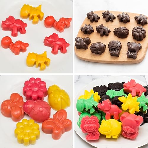 Miniatura 6 de Juego de 6 moldes de silicona para chocolate, moldes antiadherentes de grado alimenticio, moldes de cocina para chocolate, dulces, gelatina, jabón y