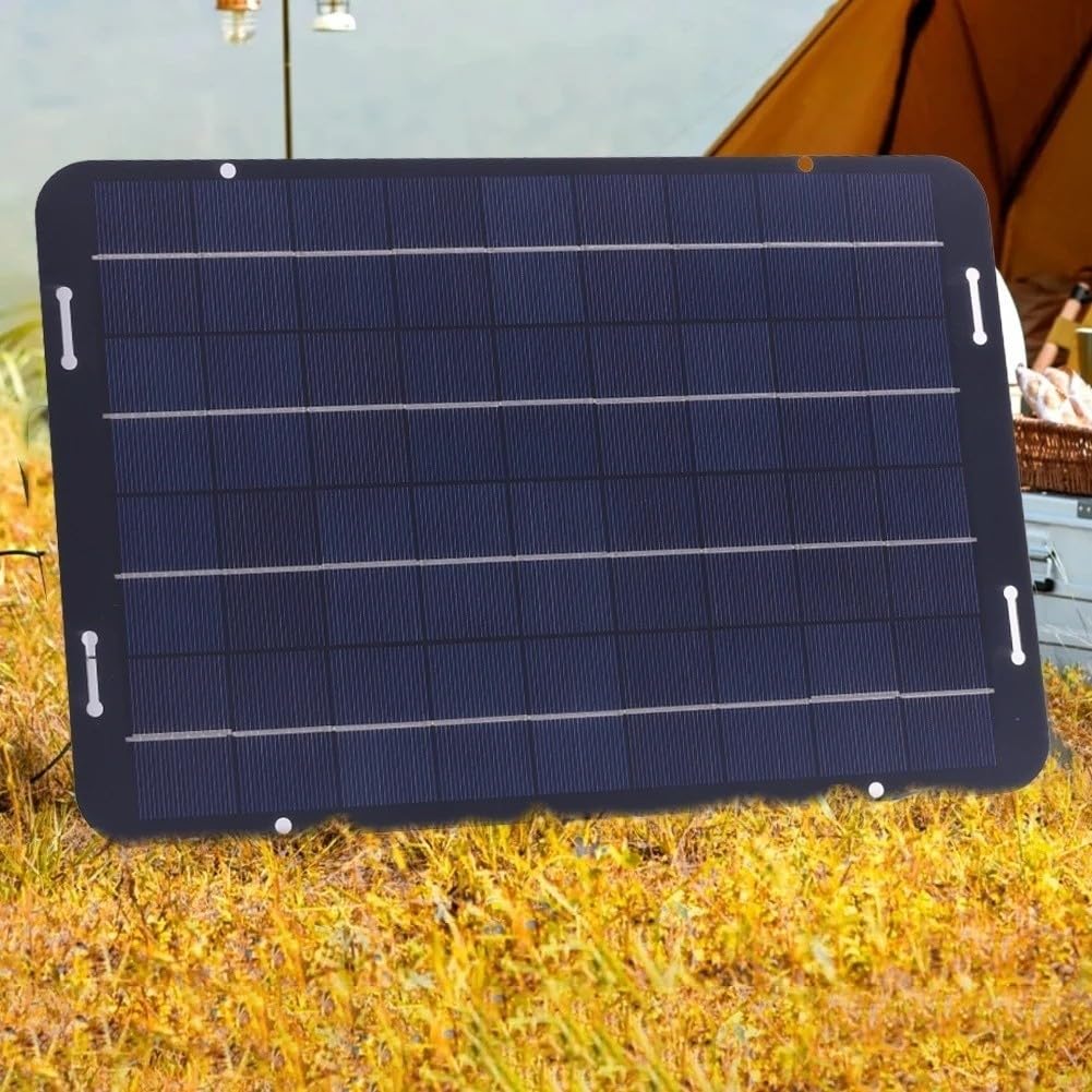 60 W 18 V Solarpanel mit Dual-USB für QC3.0 Schnelllade-Controller und DC5521-Buchsenausgang für Fahrzeuge (A)