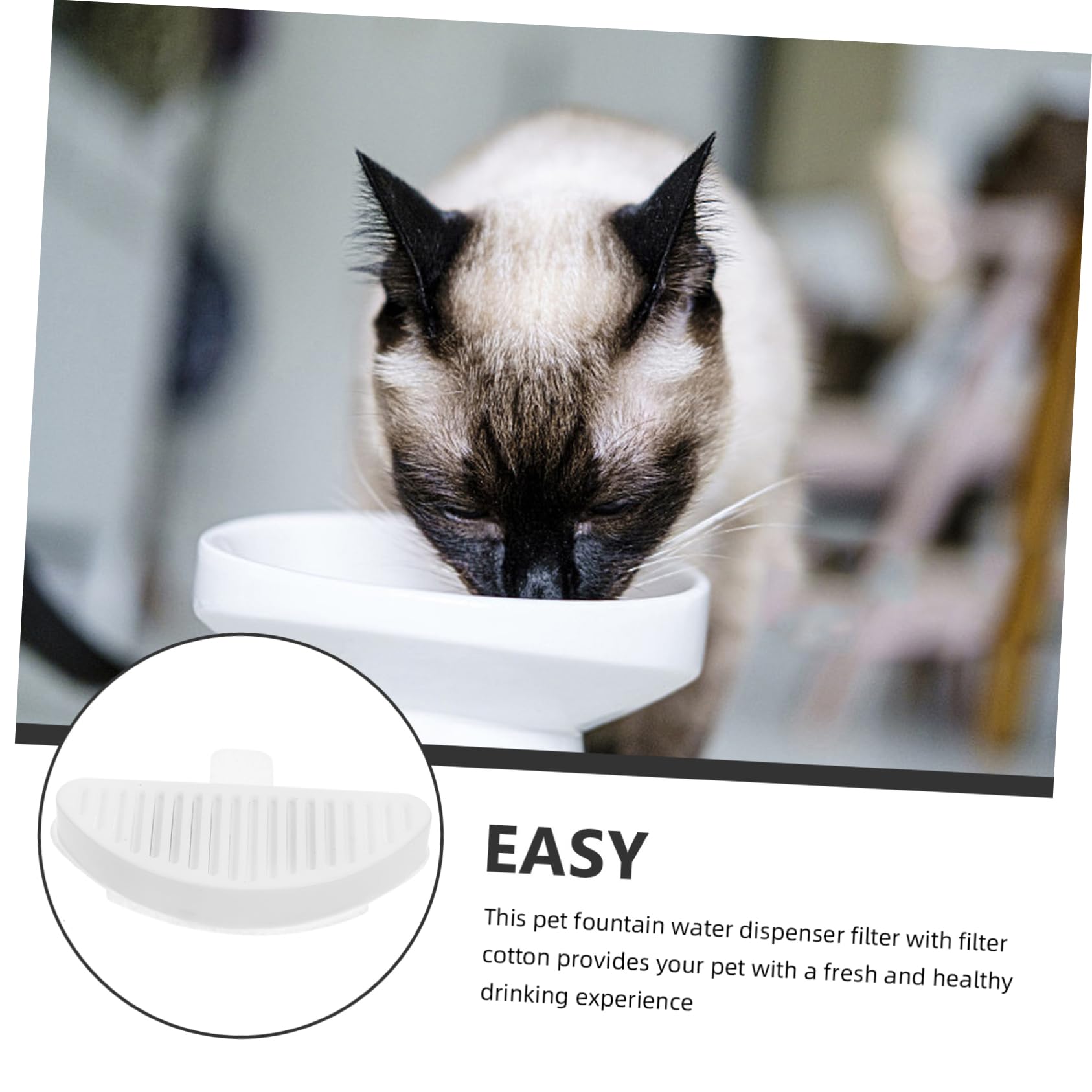 Happyyami 5sätze Cats Fountain Filter Teiliges Kompatibel Mit Trinkbrunnen Wiederverwendbare Wasserfilter Für Katzen Einfacher Einbau Effektive Filtration Für Zuhause Und Tierhandlungen