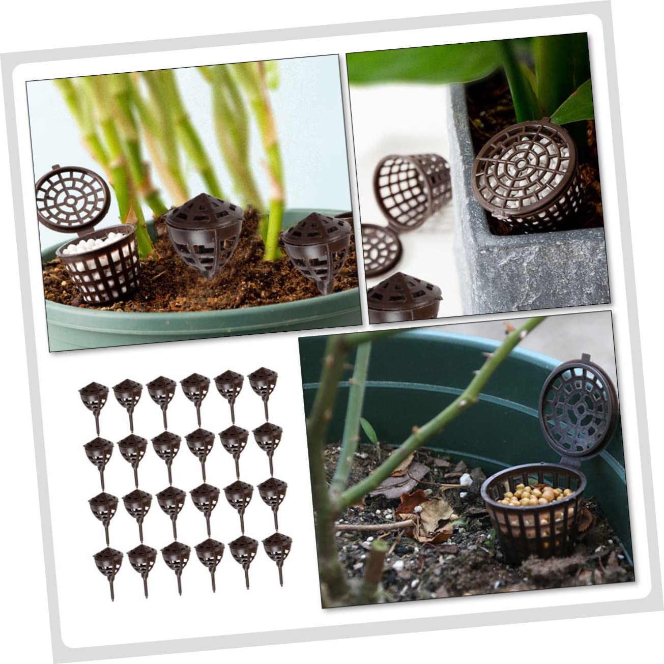 YARNOW 2 Set Scatola Di Fertilizzante Di Bollitore Giardinaggio Fornisce Fertilizzante Piante Concime Liquido Contenitore Per Fertilizzanti Da Giardinaggio Plastica 100 Pezzi * 2