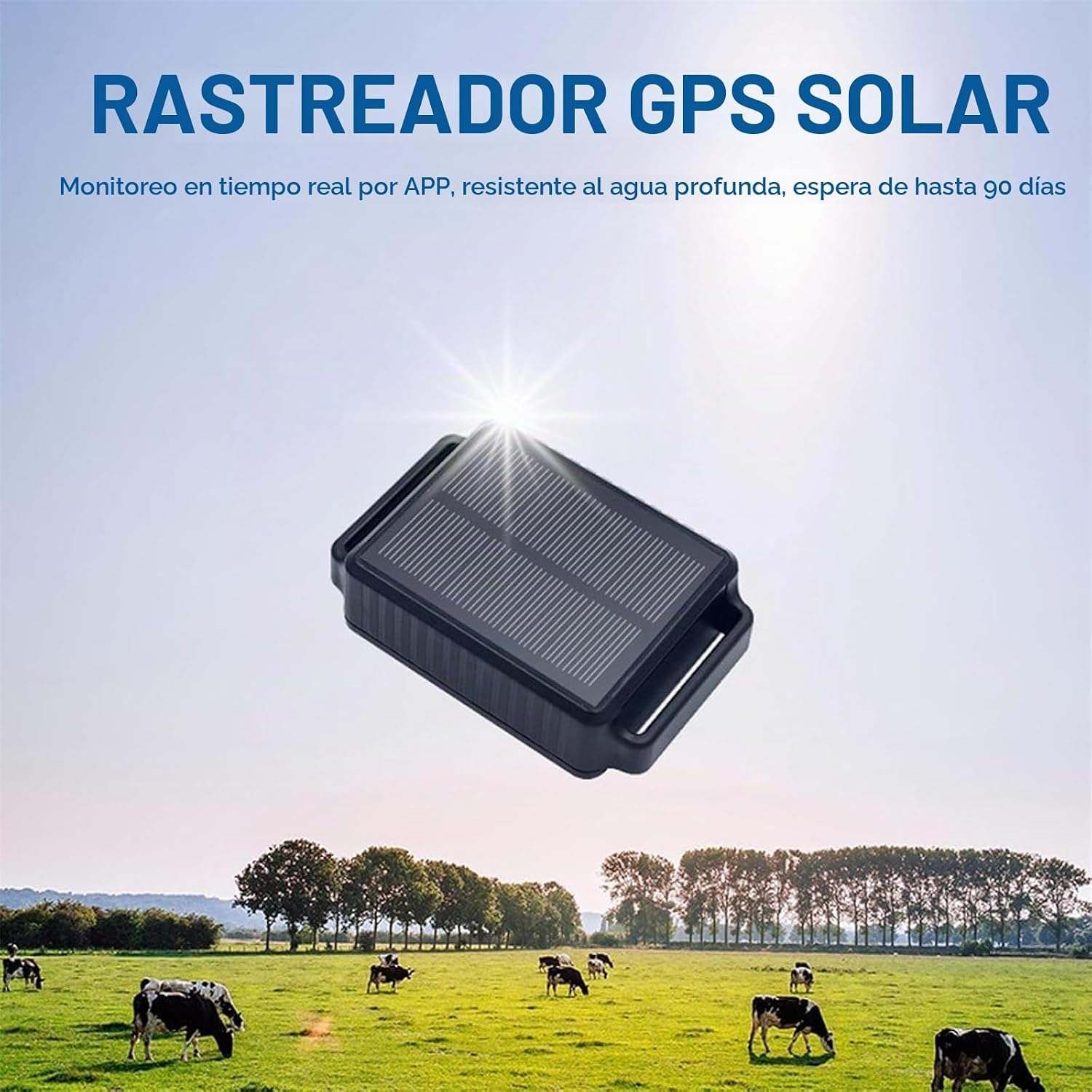 Localizzatore GPS solare per bovini, capre e cavalli, posizionamento in tempo reale e impermeabile