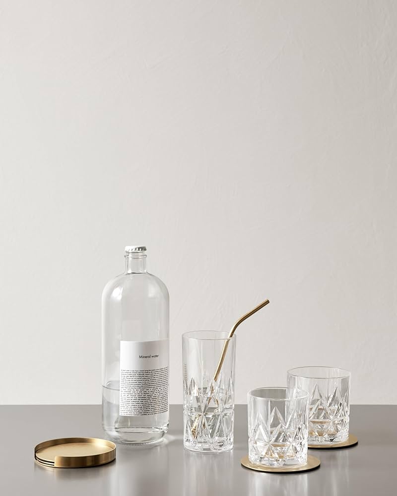 Amazon.com | Orrefors Peak Double Old Fashioned Glass (Set of 4