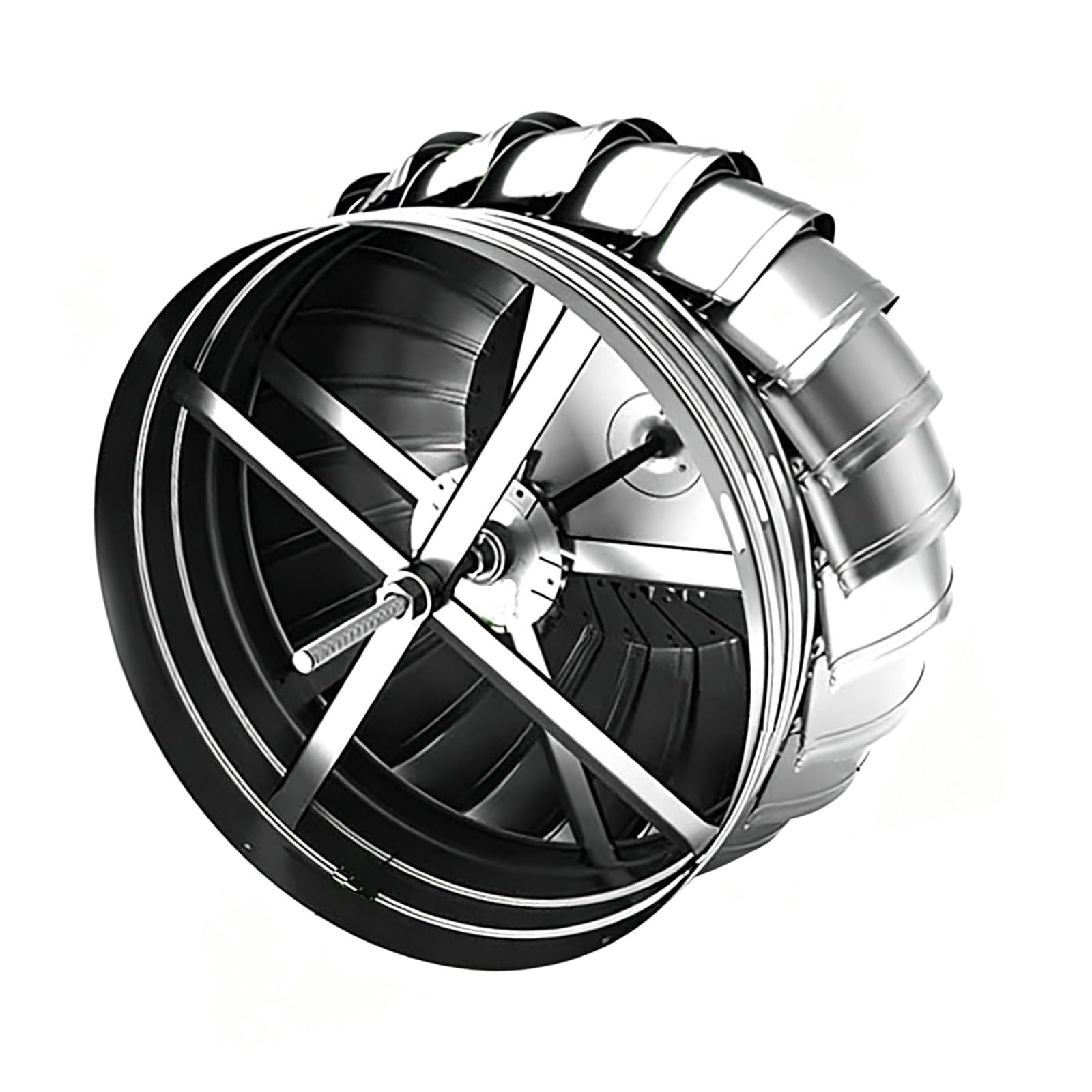 Round Rotation Turbines Flue Vent, Efficient Attic Ventilation, Rainproof Unpowered Exhaust Fan, Quiet Operation, Maintain Indoor Air Circulation(160mm/6.3in)
