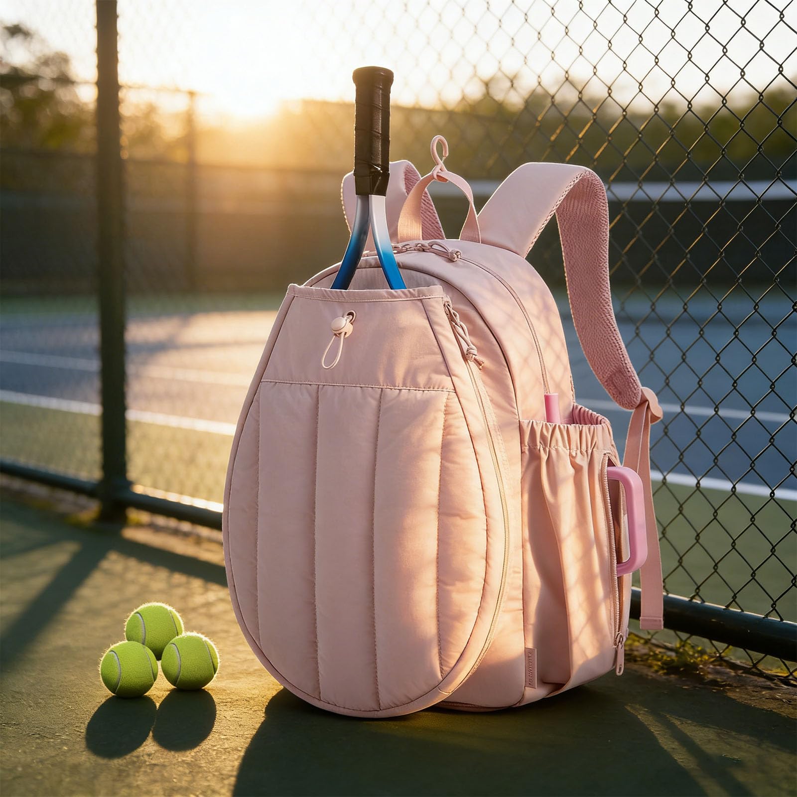 Zaino da donna con scomparto per scarpe e scomparto asciutto bagnato adatto per racchette da tennis e laptop zaini sportivi compatti