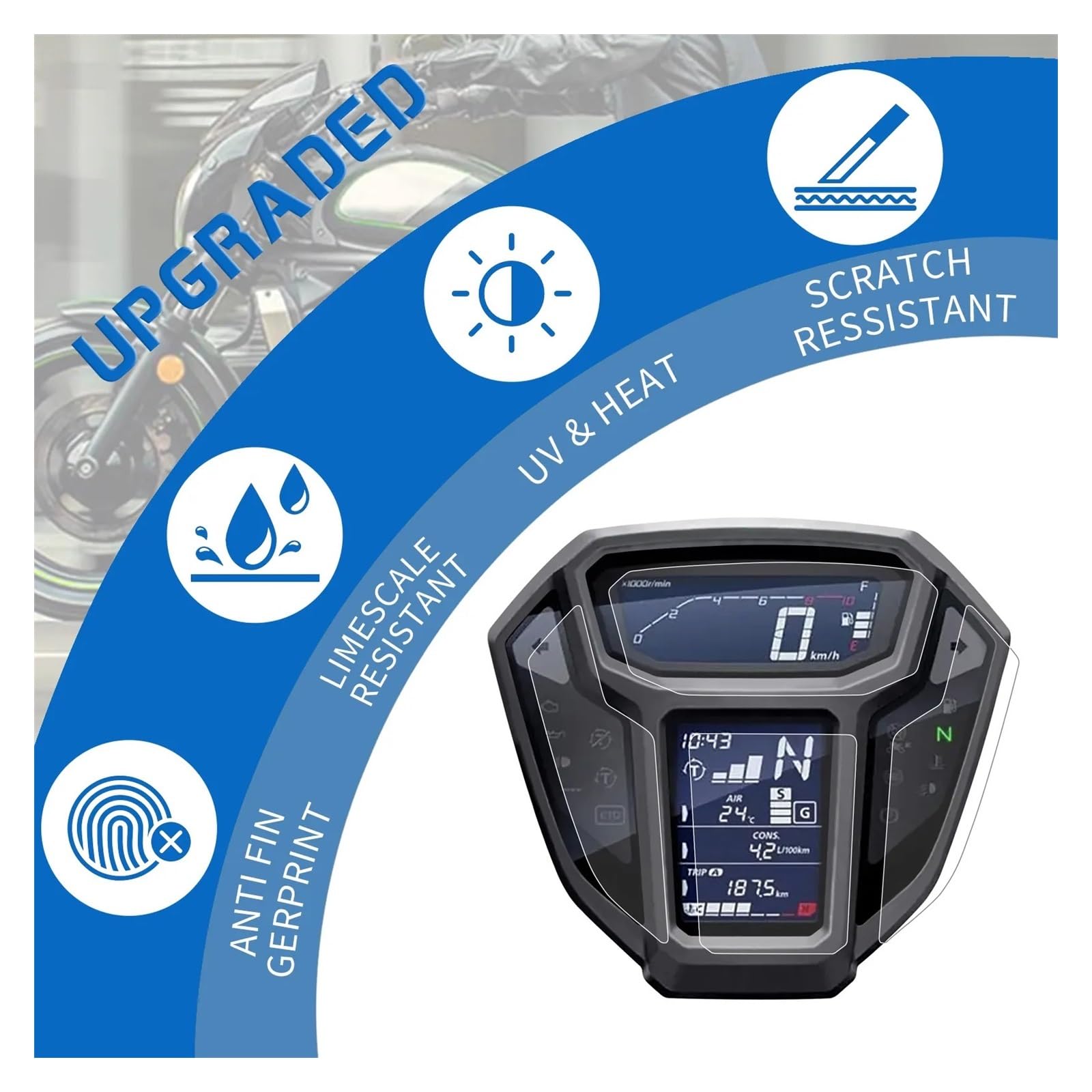 Speedo Angels Nano Glass Proteggi Schermo Per CRF1000L AFRICA - Foto 6