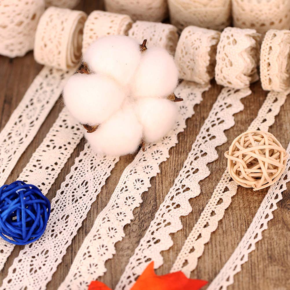 Ruban Dentelle Blanc, Ruban De Dentelle Blanc Vintage 2 Rouleaux, 45M