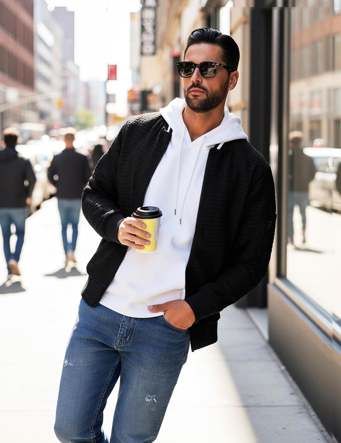 Jaqueta masculina leve casual leve para homens jaqueta bomber waffle casaco universitário com zíper em promoção! Veja a oferta e mais achadinhos de Jaquetas & Casacos 9 Hoje é o melhor dia para comprar Jaqueta masculina leve casual leve para homens jaqueta bomber waffle casaco universitário com zíper com aquele preço maroto! Promoção! Aproveite a oferta! 9