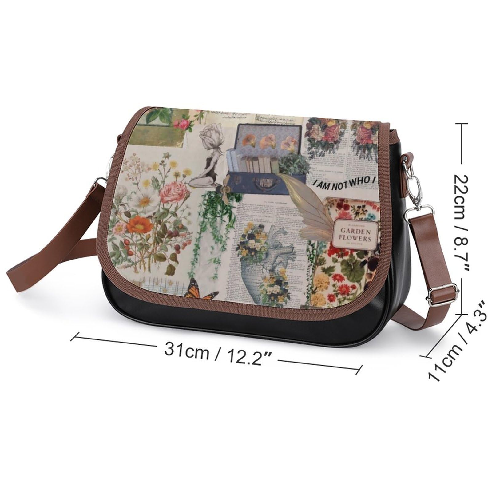 Amazon.co.jp: ショルダーバッグ 蝶柄 花柄 シール 絵を貼る 和風 