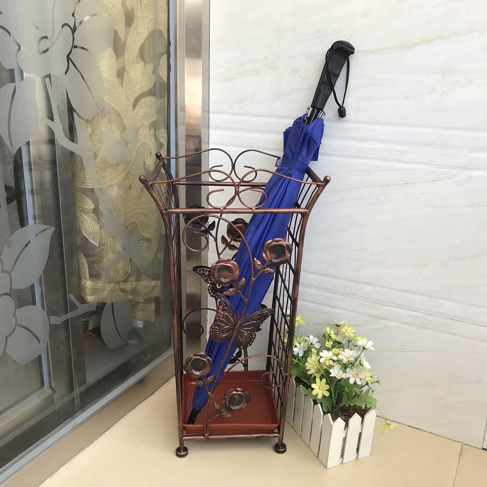 Porte-Parapluie de Style européen en bronze, charme d'antan