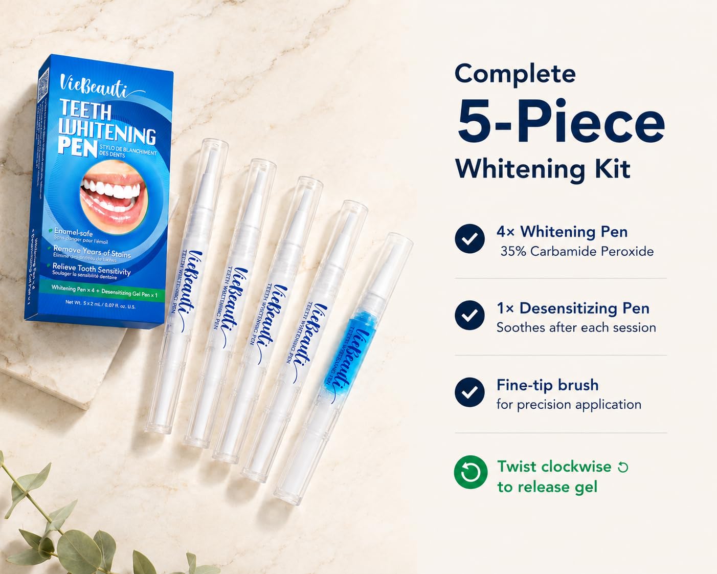 VieBeauti Teeth Whitening Pen - Whiter Teeth Fast -8 VieBeauti Teeth Whitening Pen - Whiter Teeth Fast -8