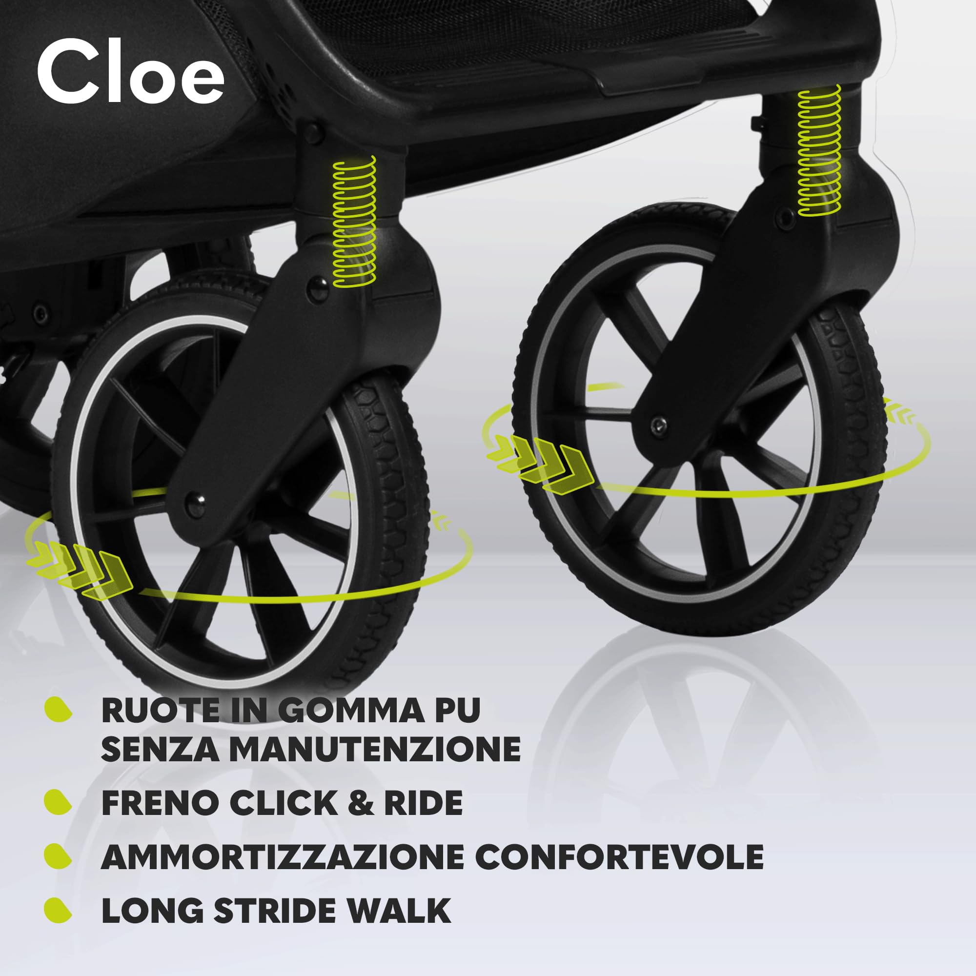 LIONELO Cloe Passeggino Leggero e Pieghevole per bambini da 6 a 48 Mesi