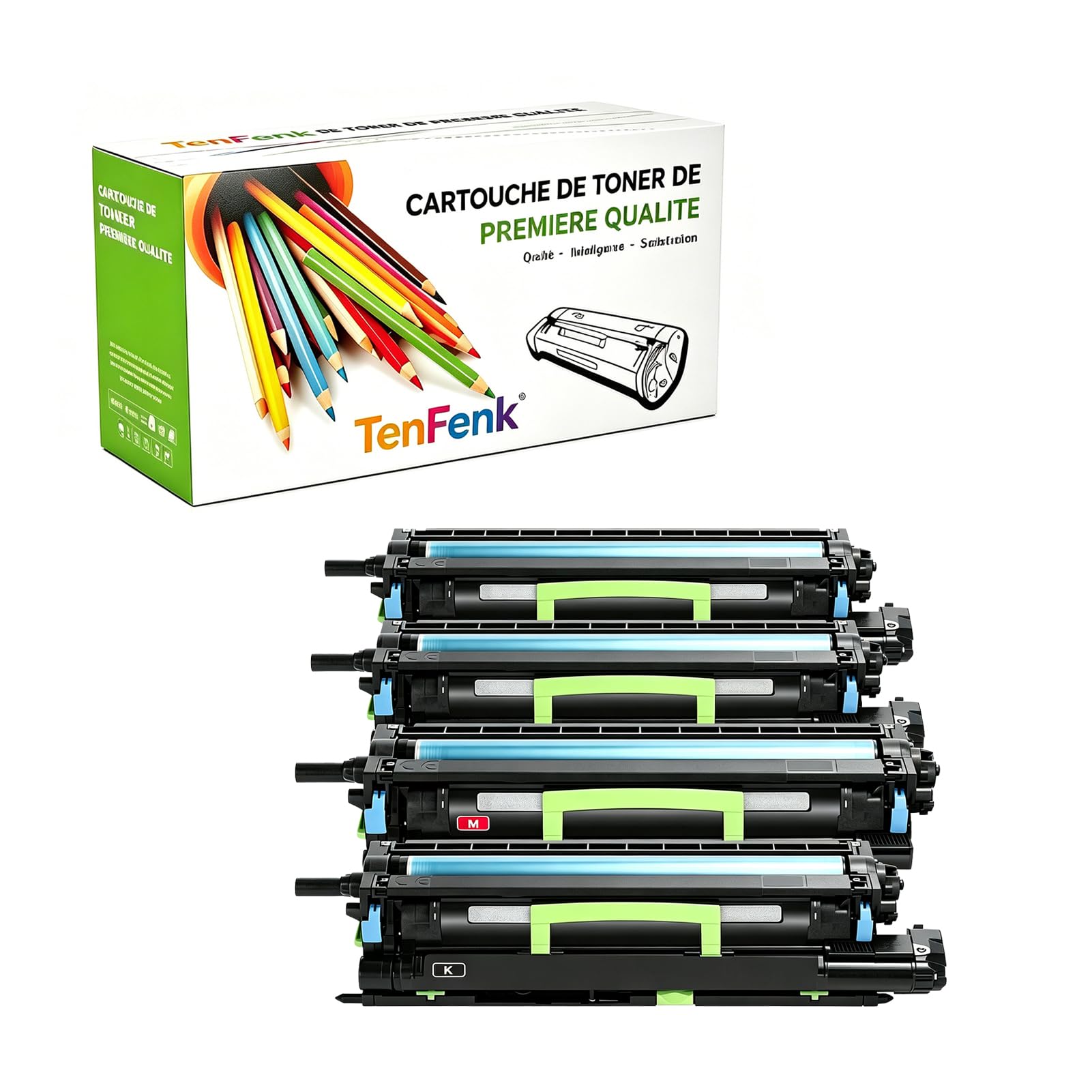Compatibile Sostituzione Unità Del Tamburo Per Lexmark CS820 72K0FK0 72K0FV0 Da Utilizzare Con Lexmark CS820DE CX820DE CX825DE CX825DTE CX860DE Stampante,4-Pack,4p