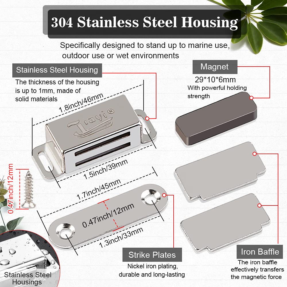 Door Jiayi 12 Pack Small Door Catches Kitchen