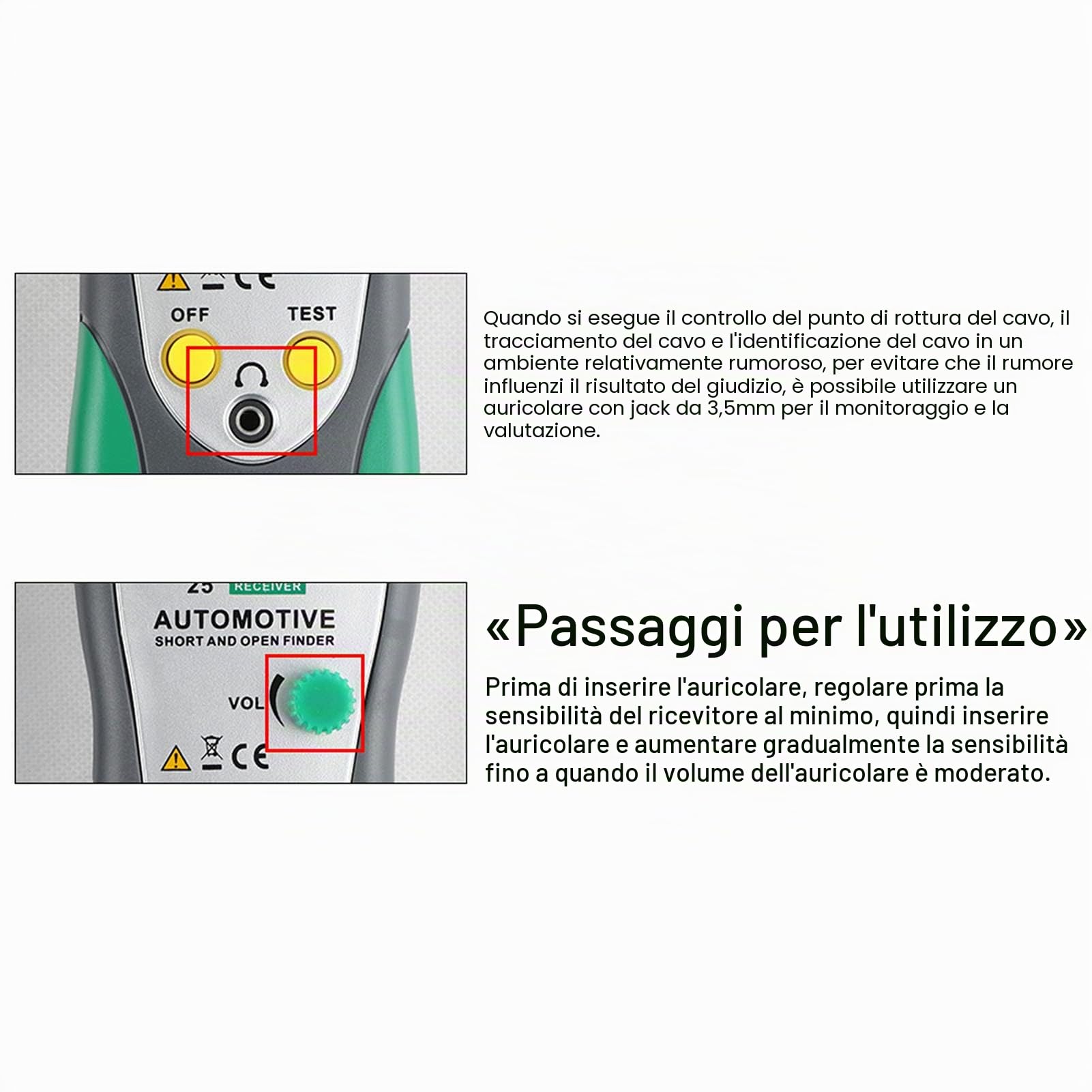 Strumento per Tester di Riparazione a Corto Raggio DY25 Rilevatore di Cavi per Cavi per Rilevatori di Cortocircuiti Automobilistici per Riparazioni Diagnostiche di Veicoli per Auto