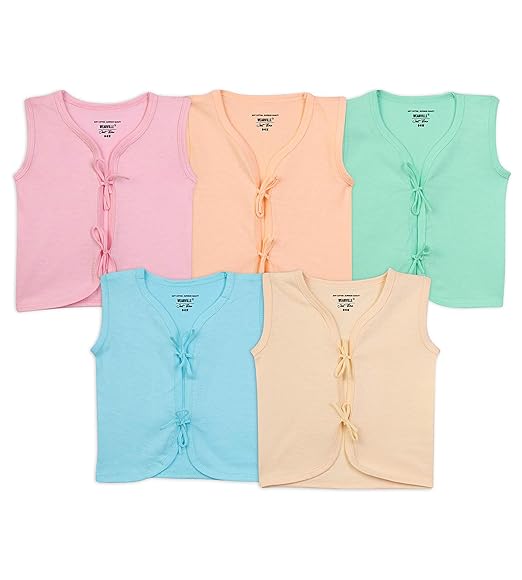 Wearville New Born Baby Boys & Baby Girls(0-3 Months) jabla Clothing Top Set(Multicolored)?